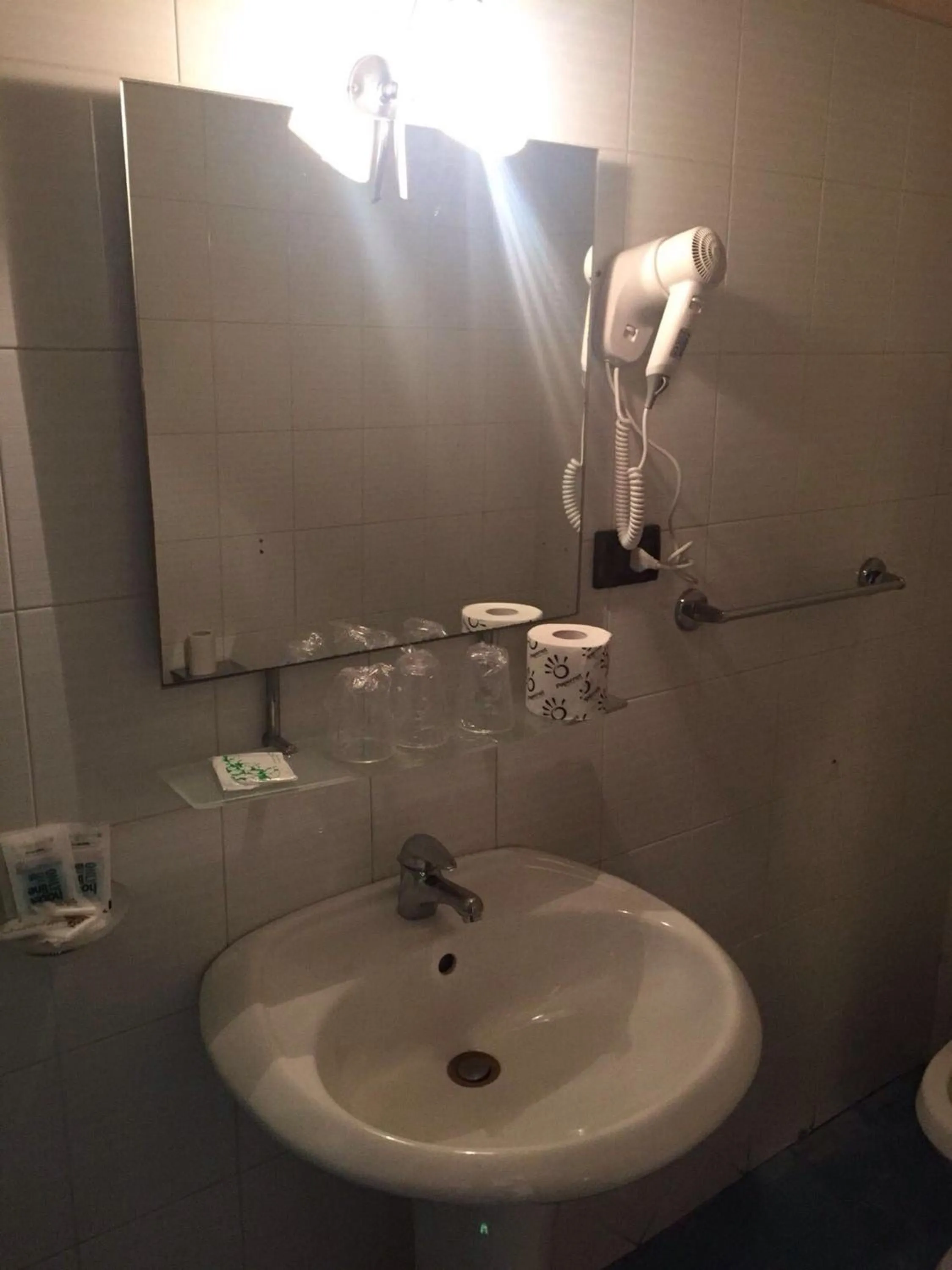 Shower in Hotel La Casa Del Pellegrino