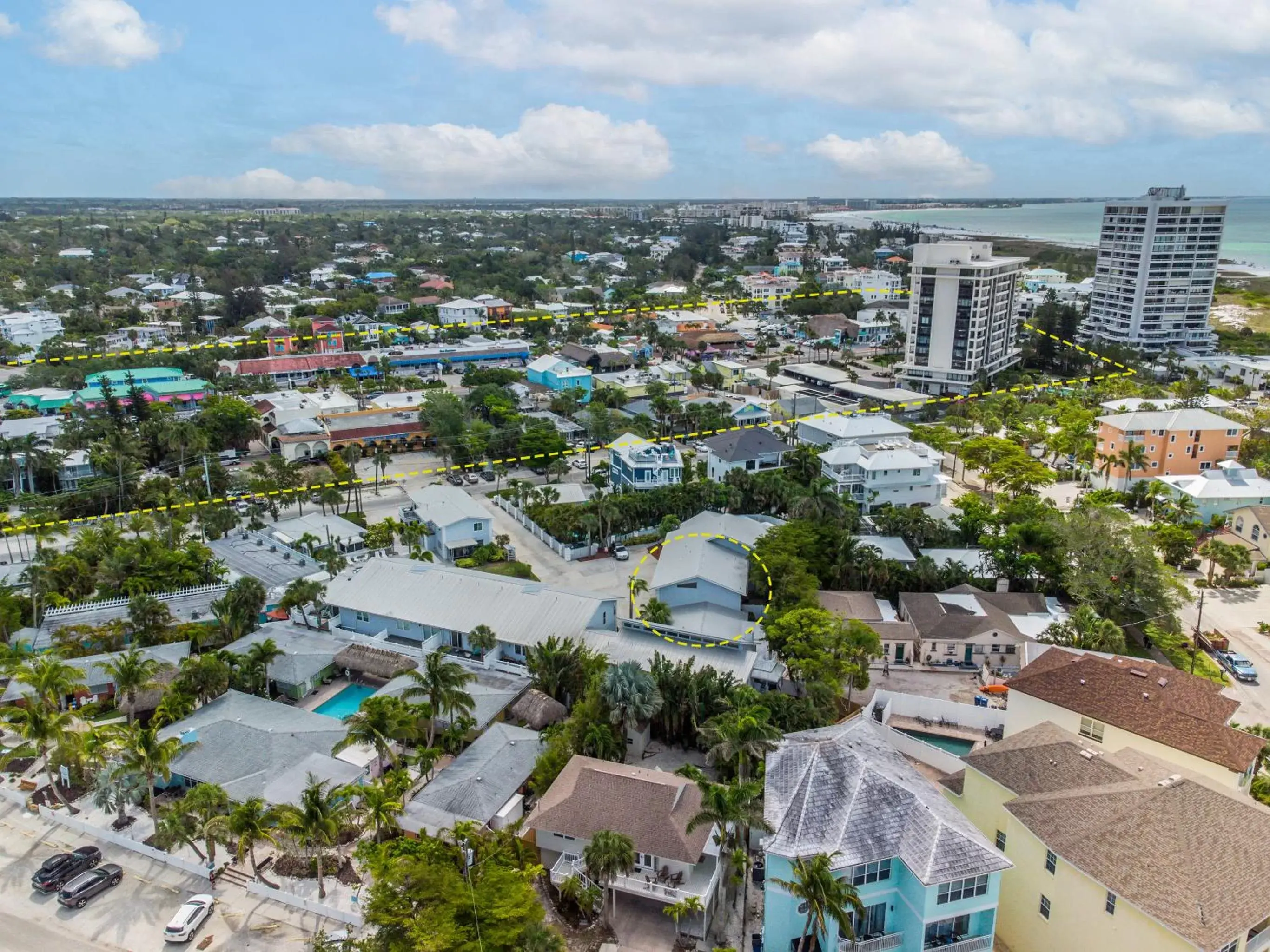 Bird's-eye View in The Ringling Beach House