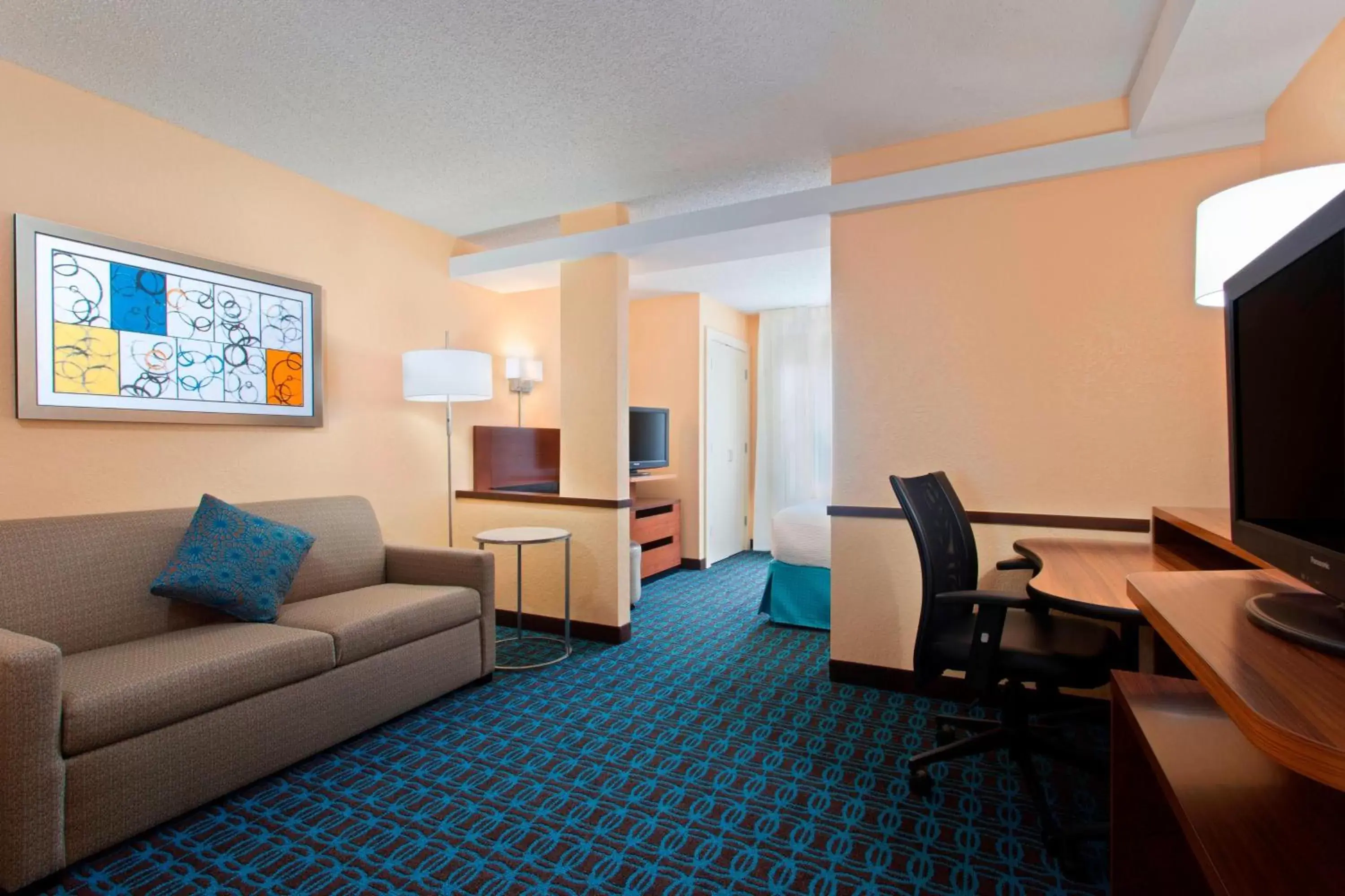 Living room, Seating Area in Fairfield Inn and Suites by Marriott Tampa Brandon