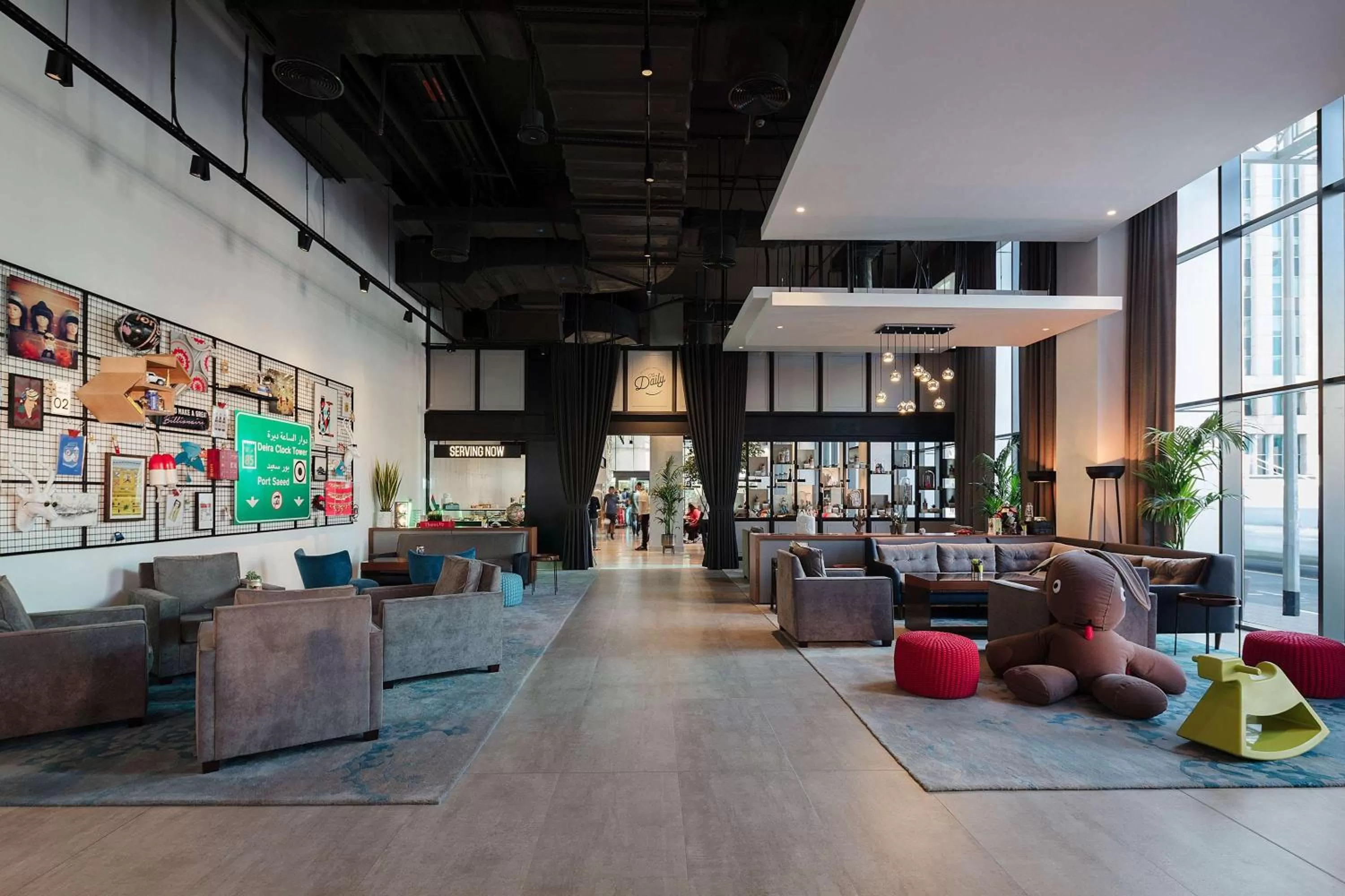 Lobby or reception in Rove City Centre, Deira