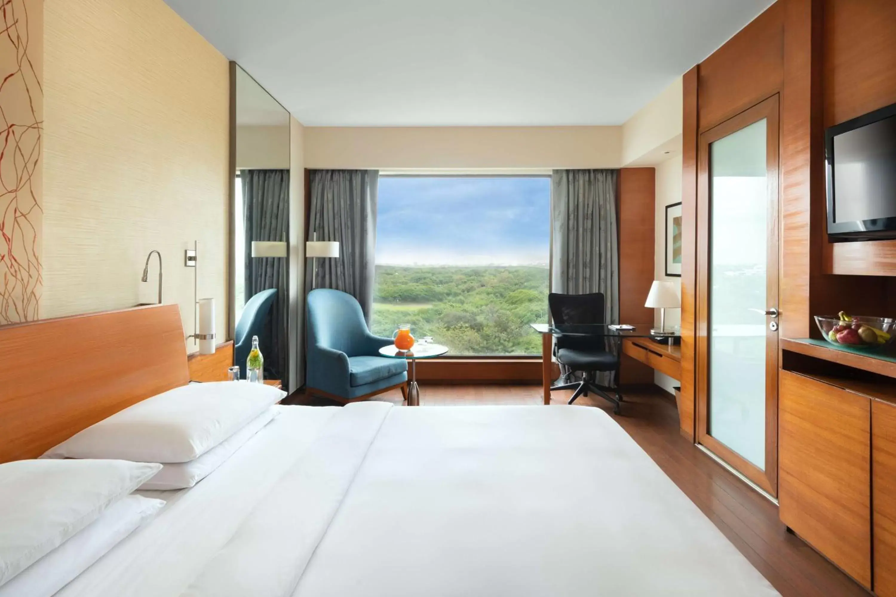Bedroom, Mountain View in Hyatt Pune