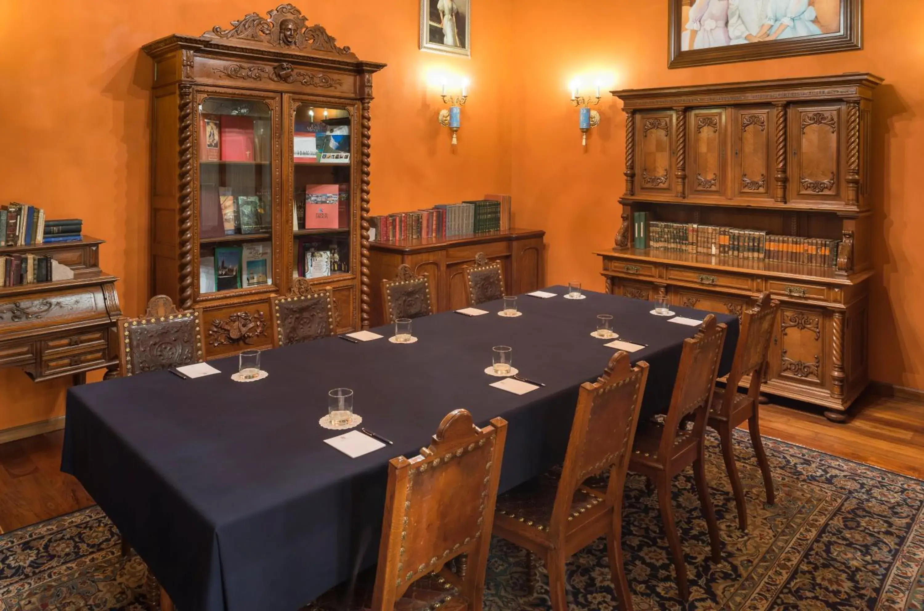 Meeting/conference room, Restaurant/Places to Eat in Hotel Museo Palacio de San Agustin