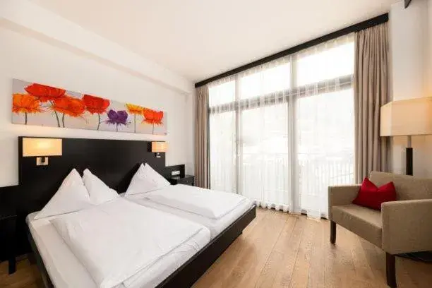 Bedroom, Bed in Hotel Heitzmann