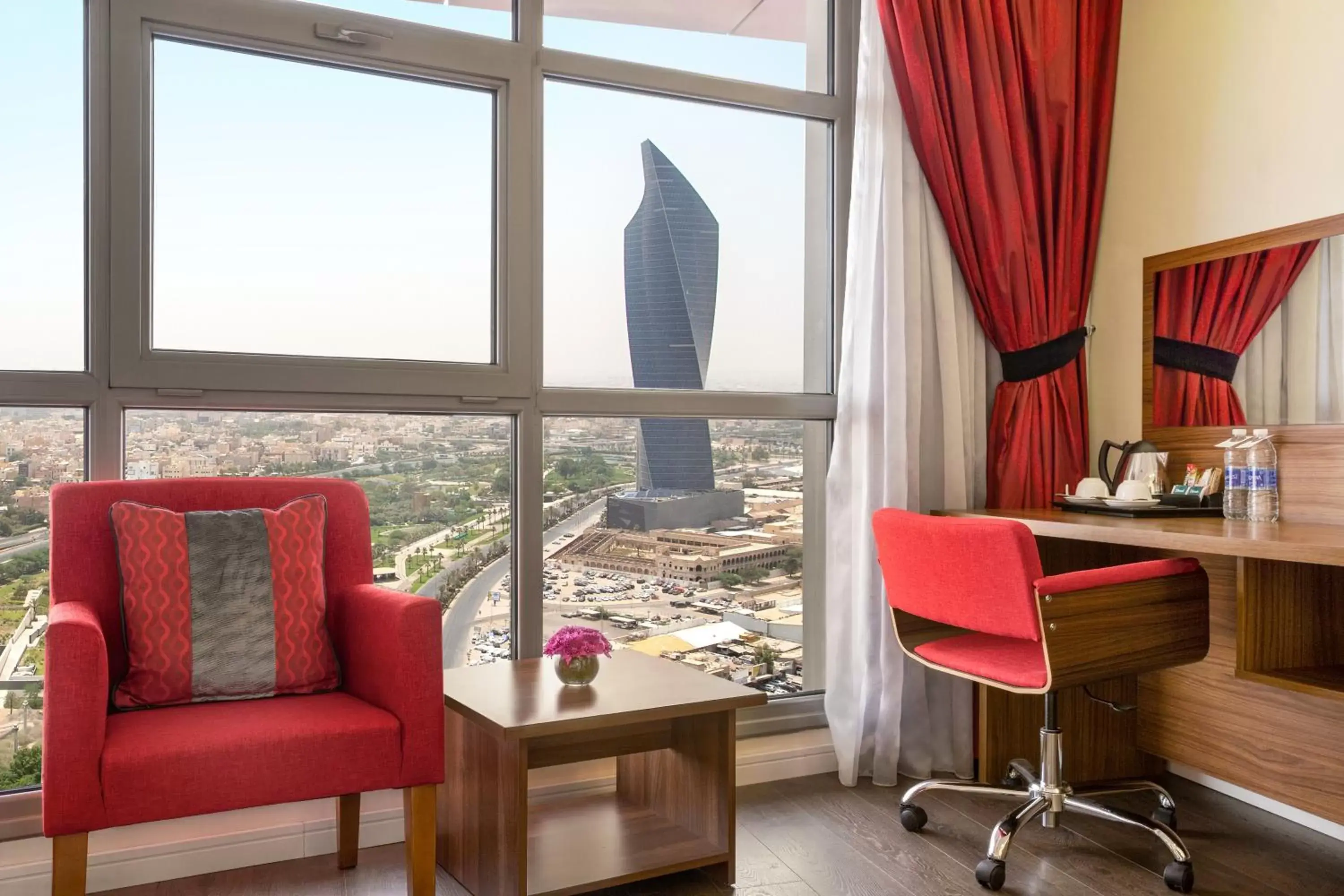 City view, Seating Area in Ramada Encore by Wyndham Kuwait Downtown