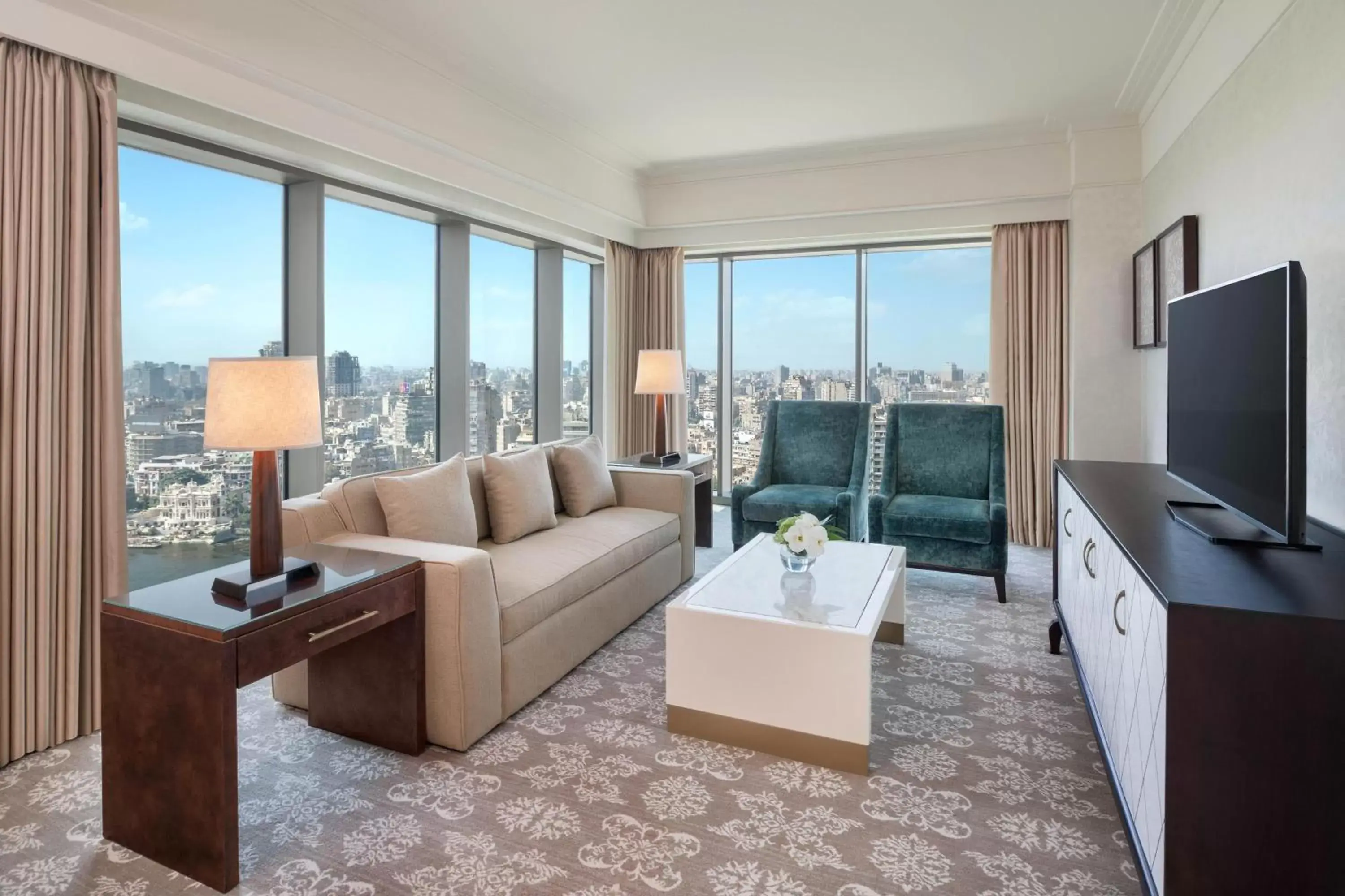 Living room, Seating Area in The St. Regis Cairo