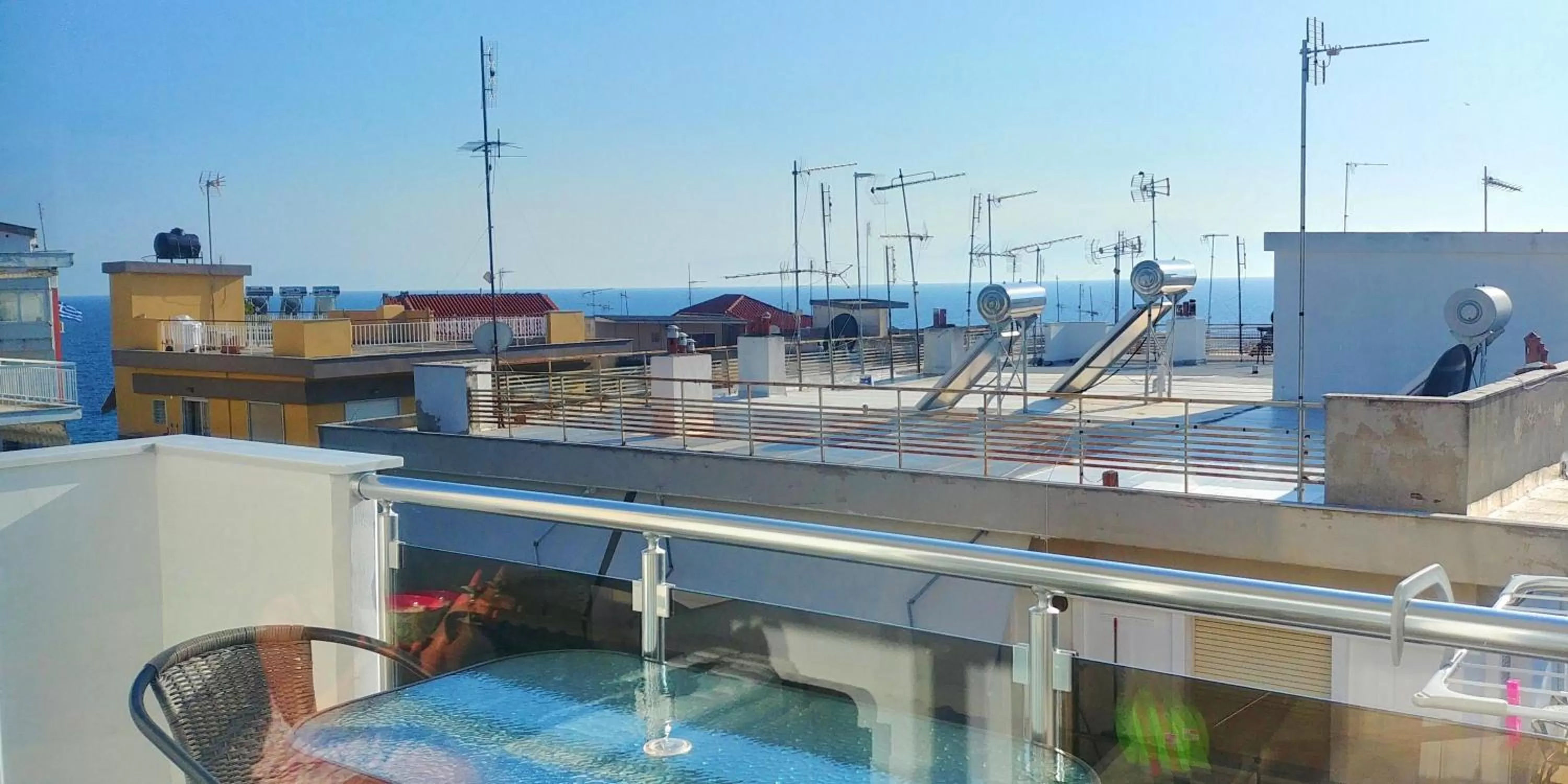 Balcony/Terrace in Sea Star Apartments Kallikratia