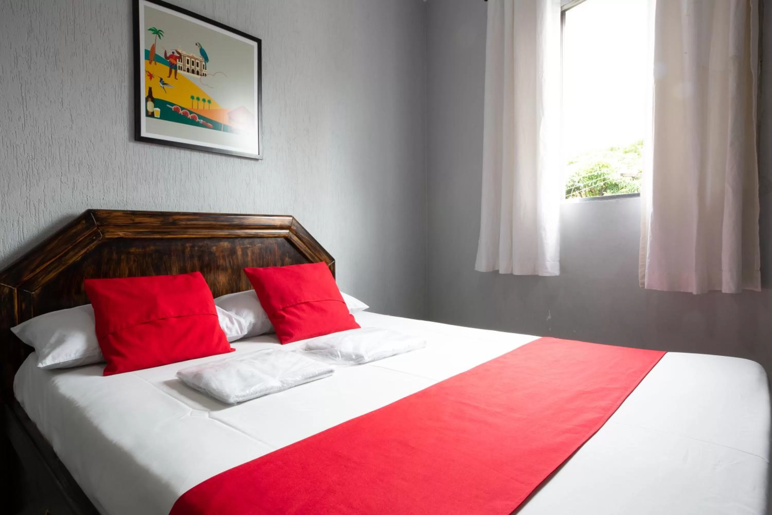 Bed in Hotel Anália Franco