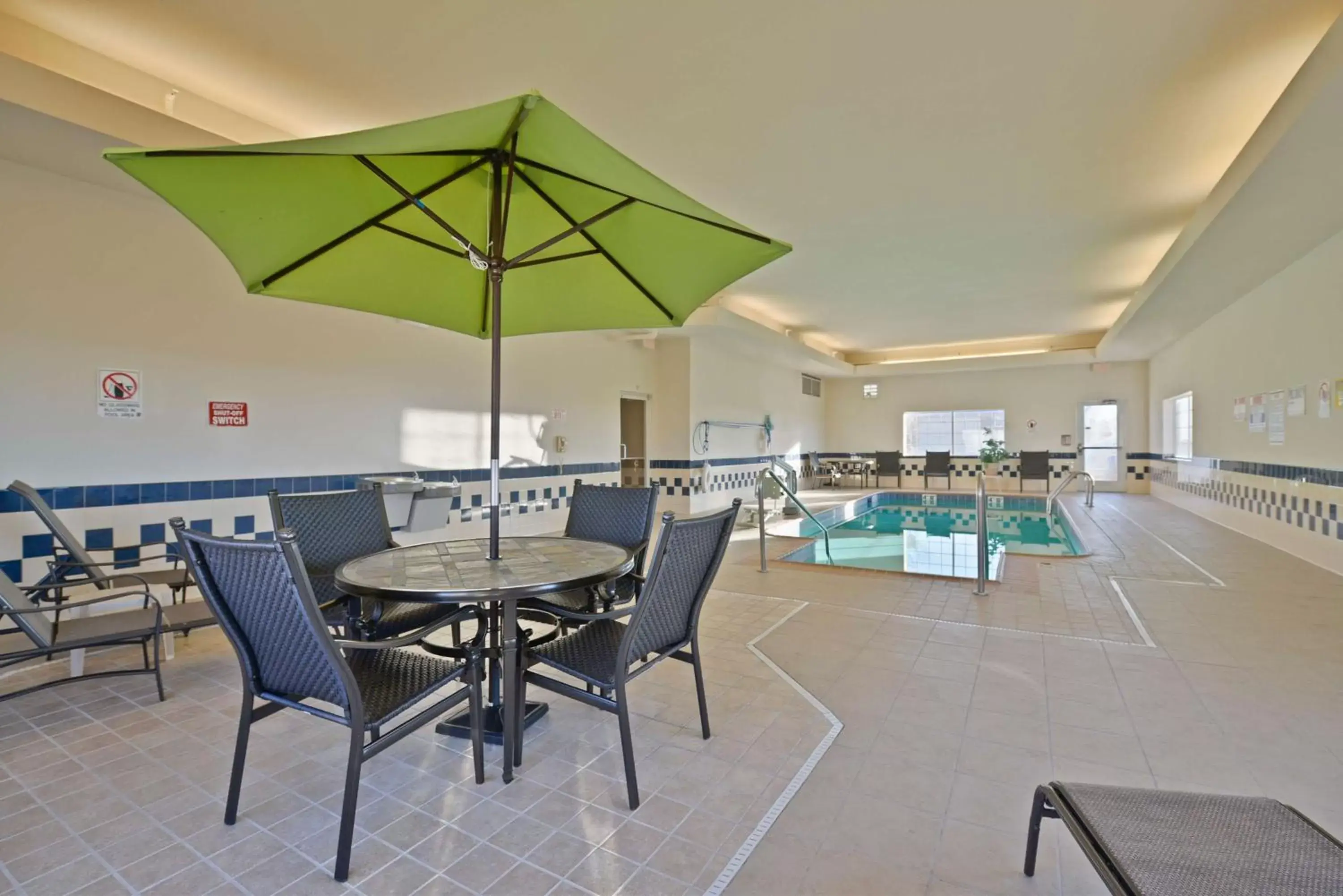Pool view in SureStay Hotel by Best Western Blackwell