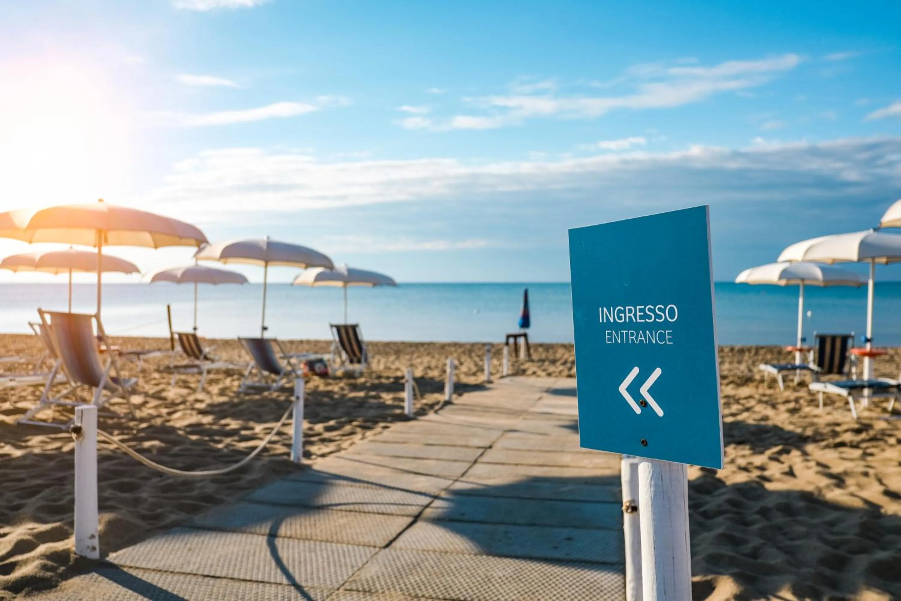Beach in Ticho's Greenblu Hotel