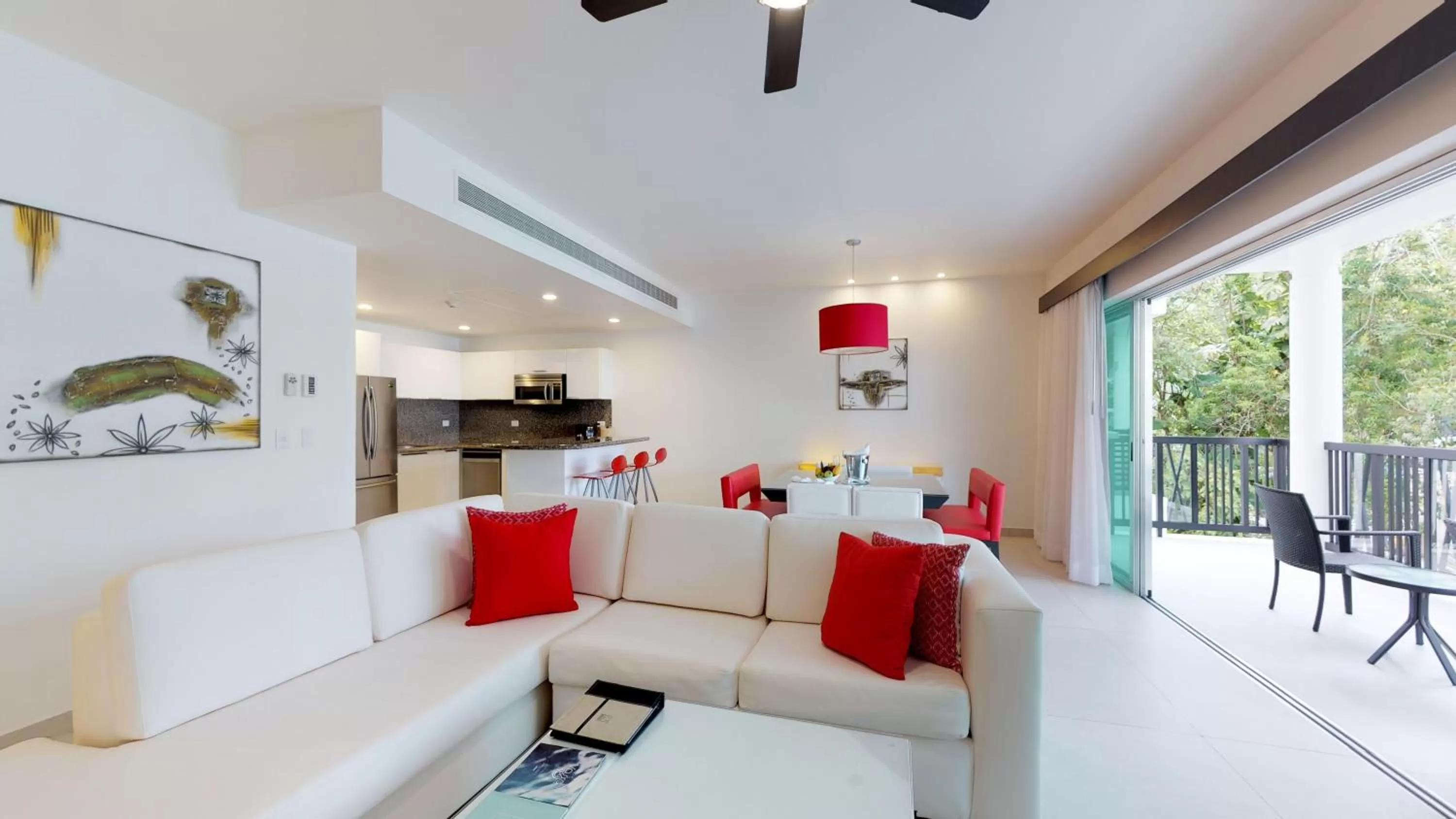 Living room in The Fives Beach Hotel & Residences - All Senses Inclusive