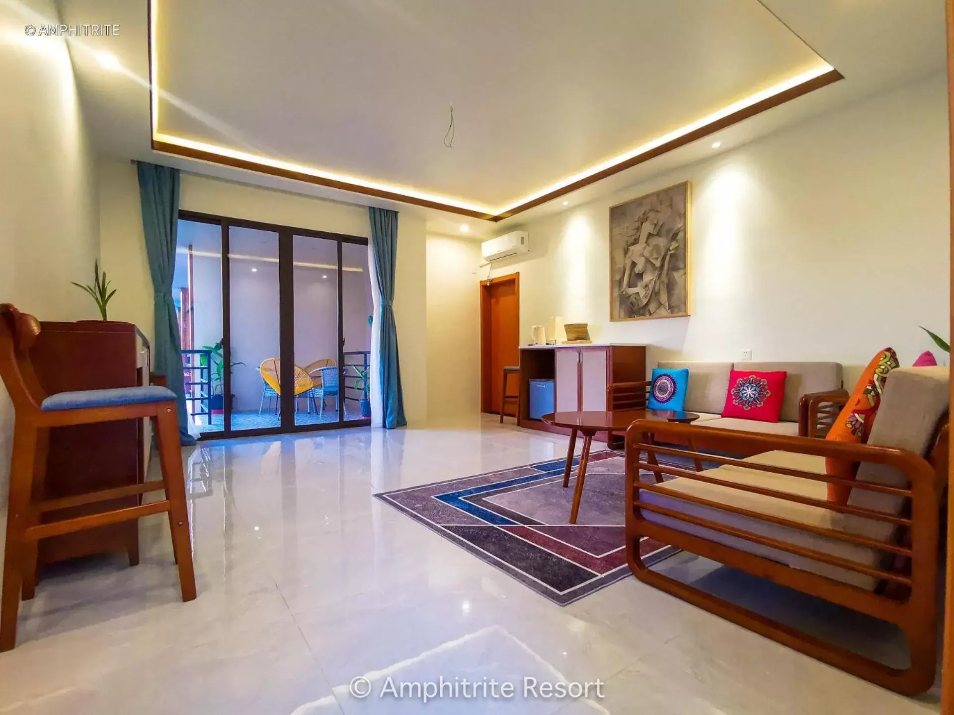 Living room in Amphitrite Resort Living room in Amphitrite Resort