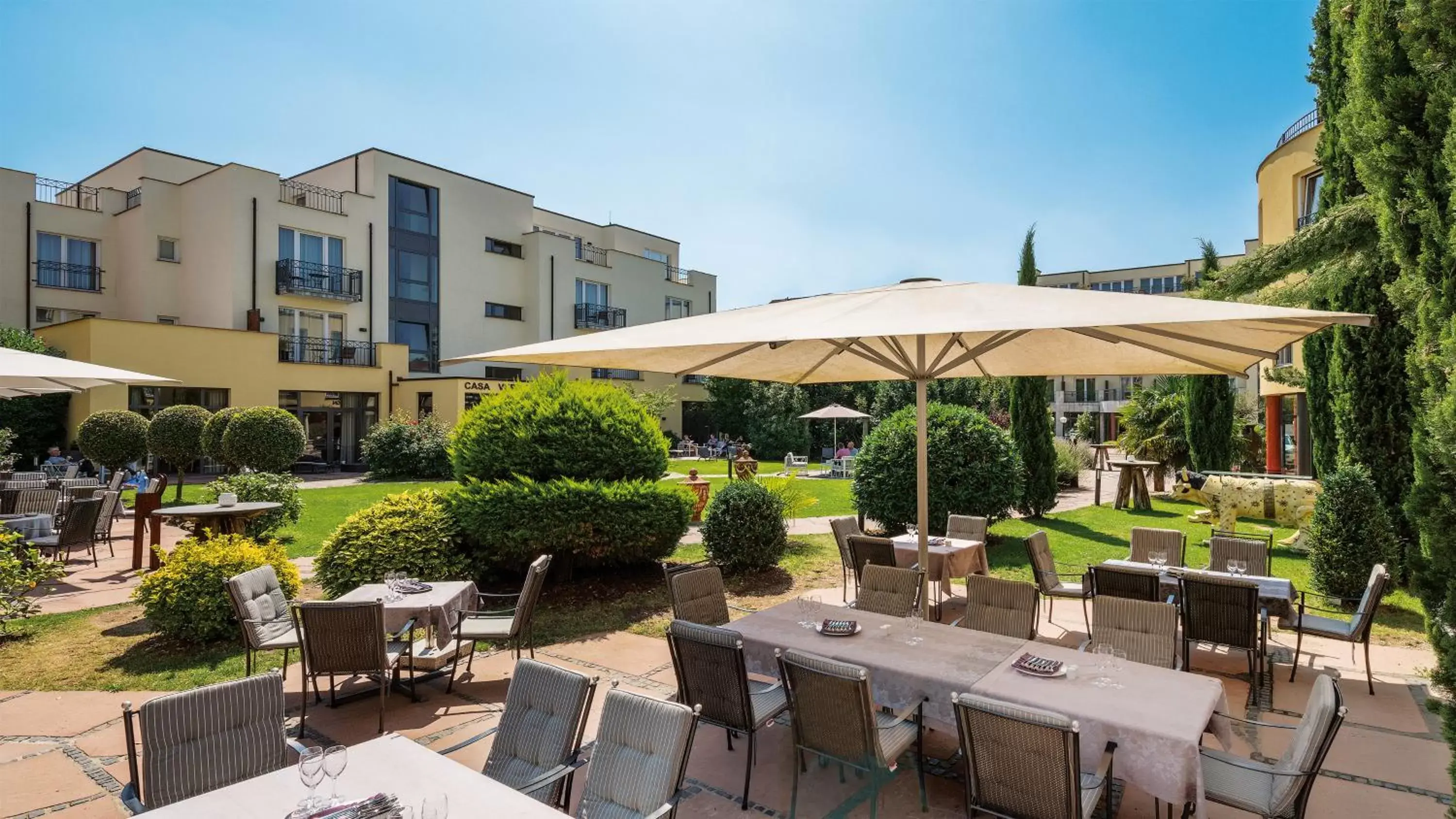 Balcony/Terrace, Restaurant/Places to Eat in Hotel Villa Toskana