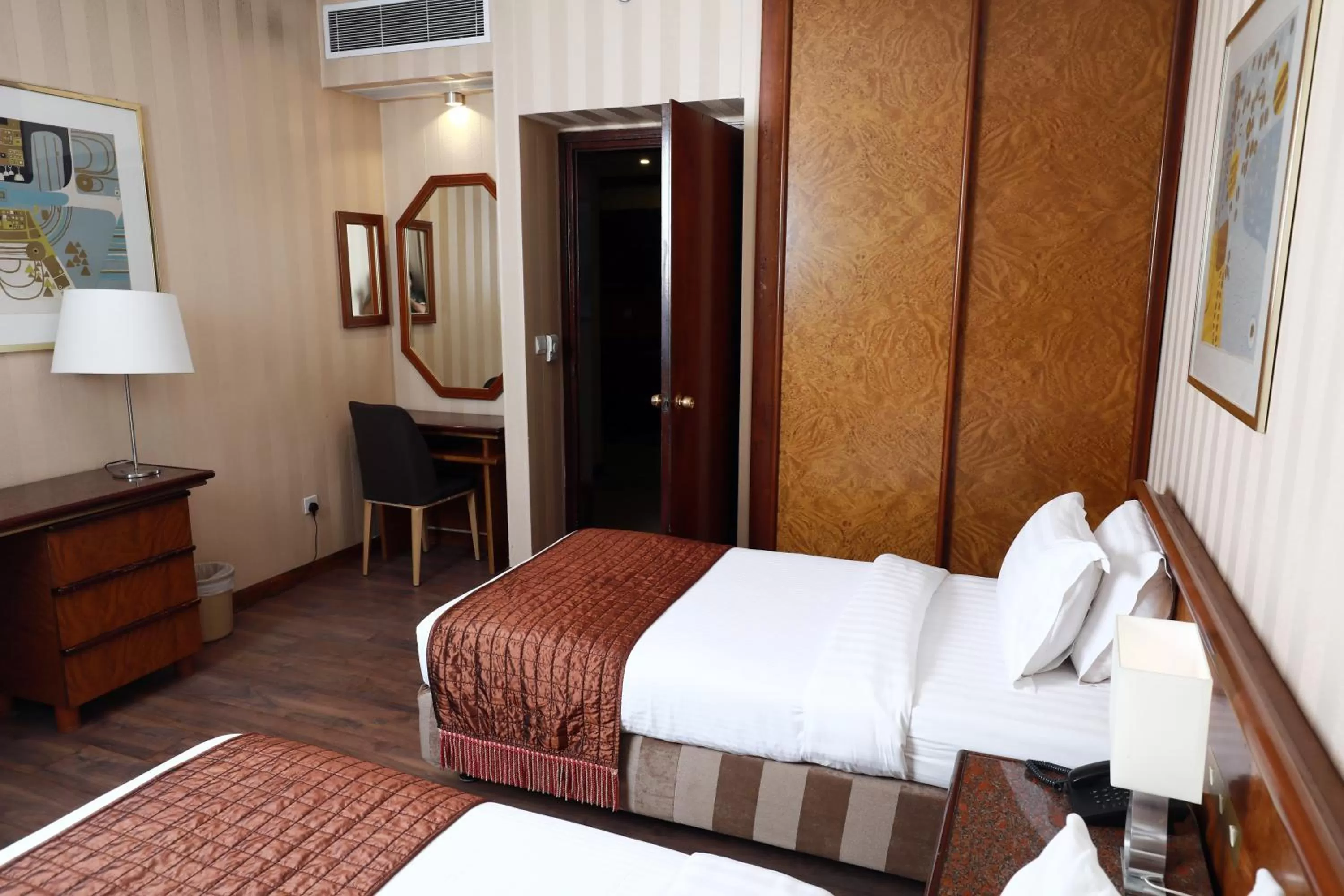 Bed in Hyatt Jeddah Continental Hotel