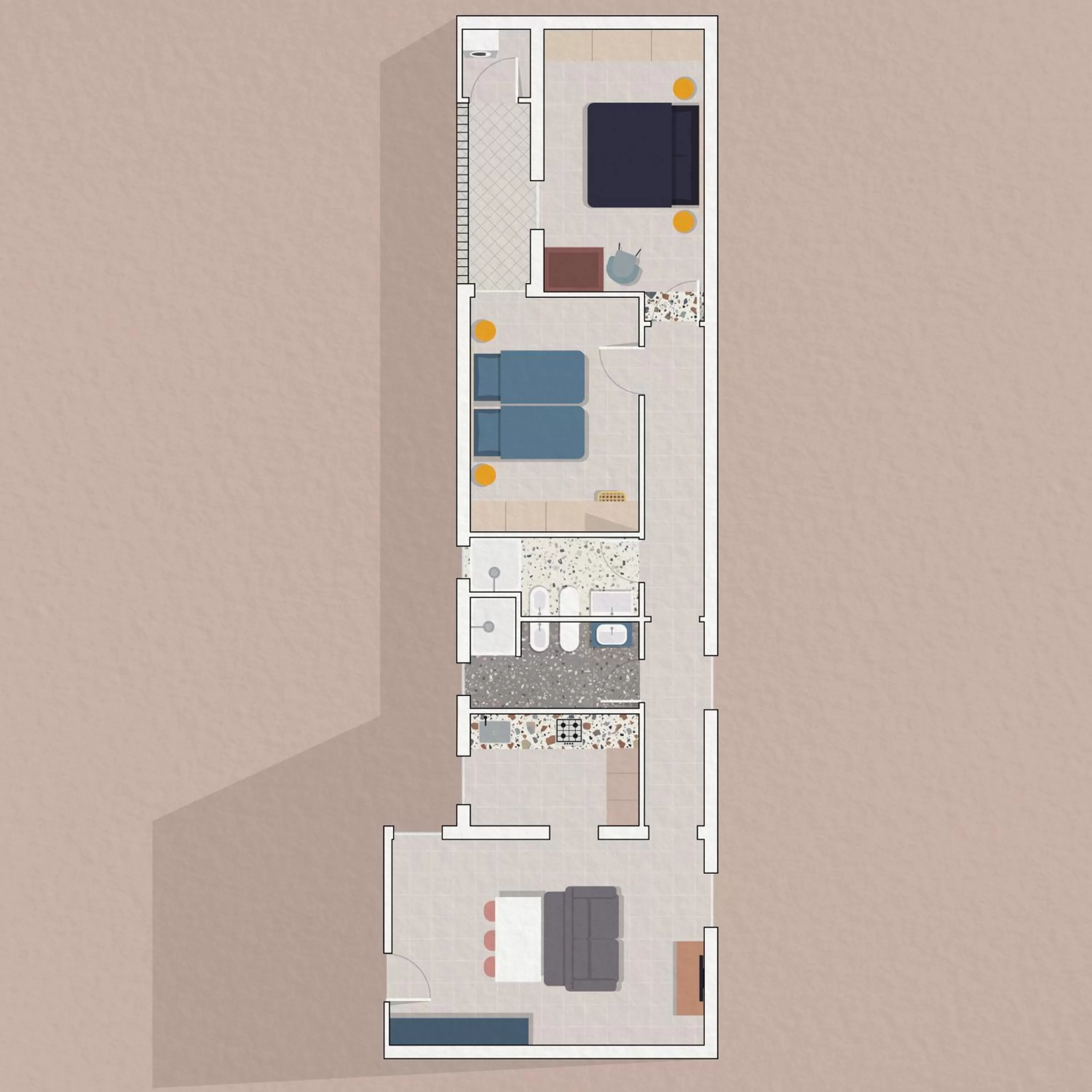 Floor plan in Living u HomeSuites