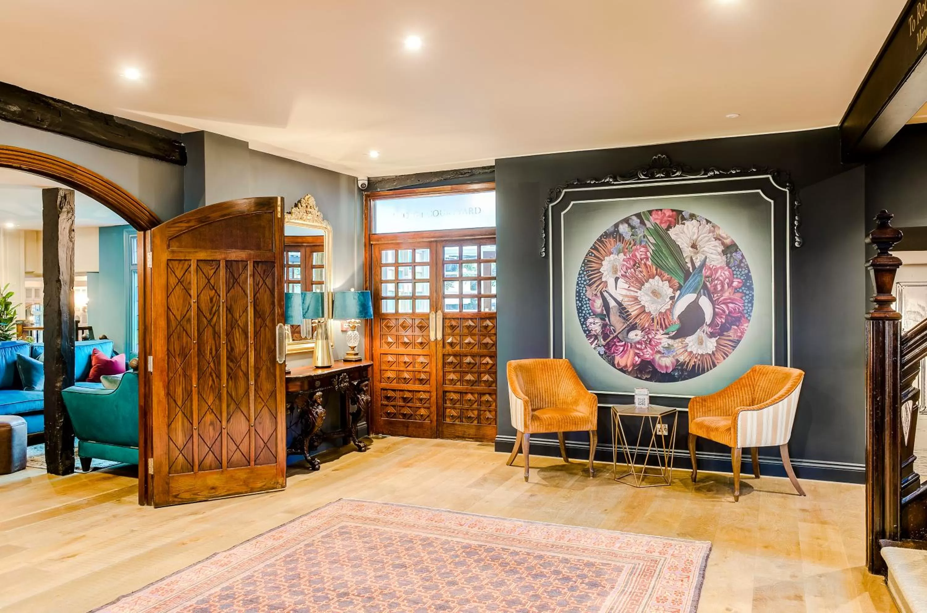 Lobby or reception in The George Hotel Colchester