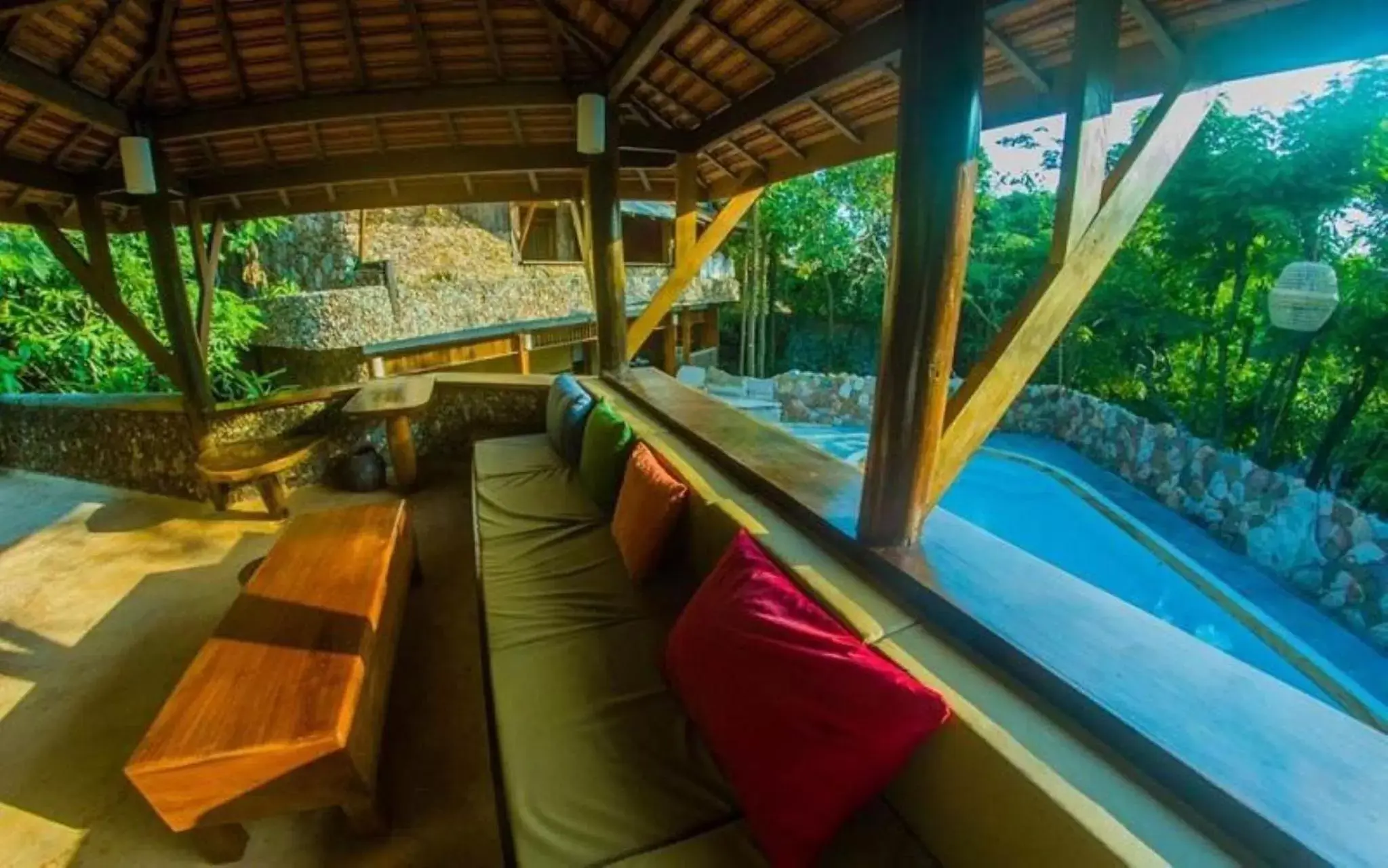 Seating area, Swimming Pool in Veranda Natural Resort