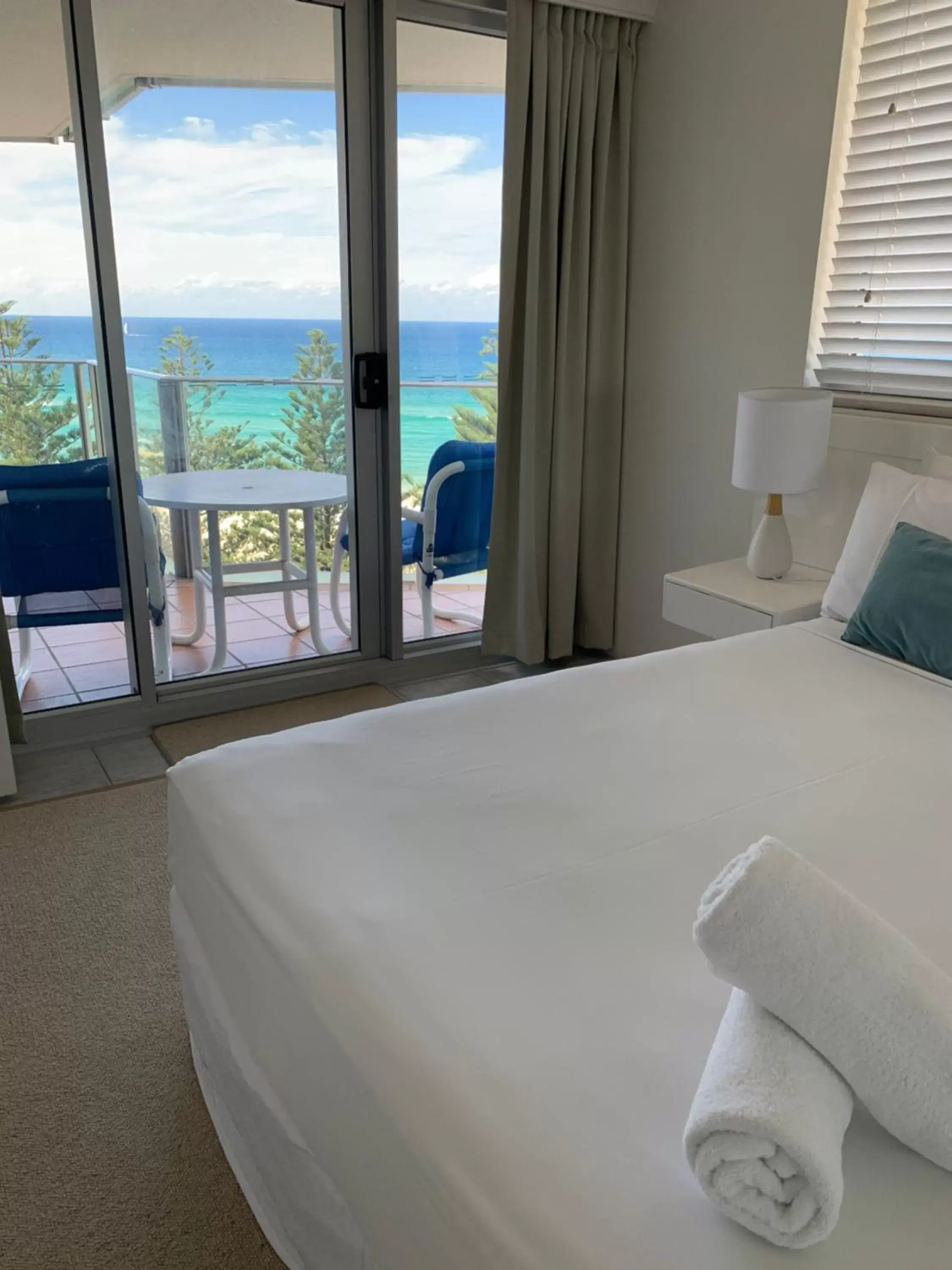 Bedroom, Sea View in Pacific Regis Beachfront Holiday Apartments