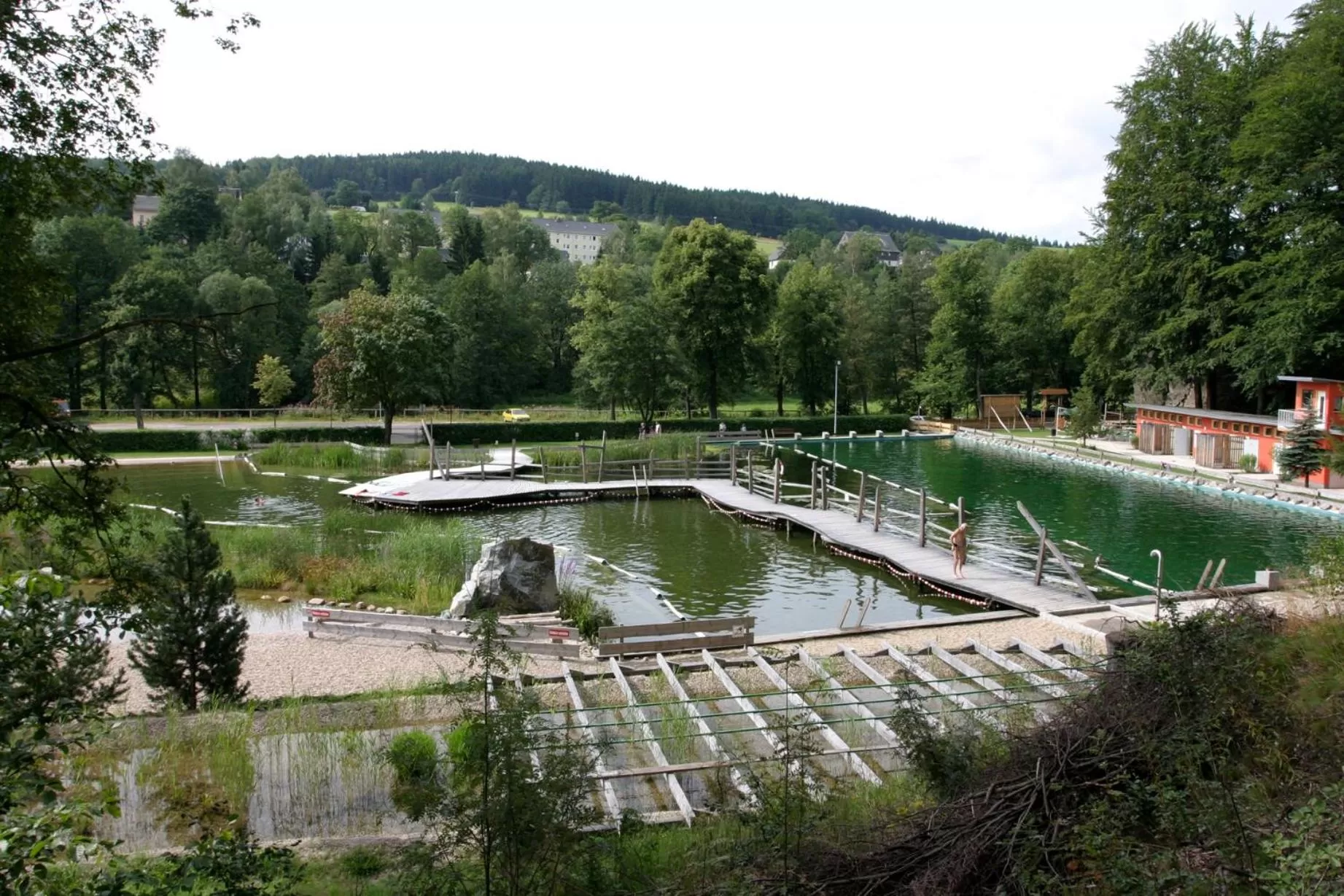 Open Air Bath in Naturhotel Lindenhof