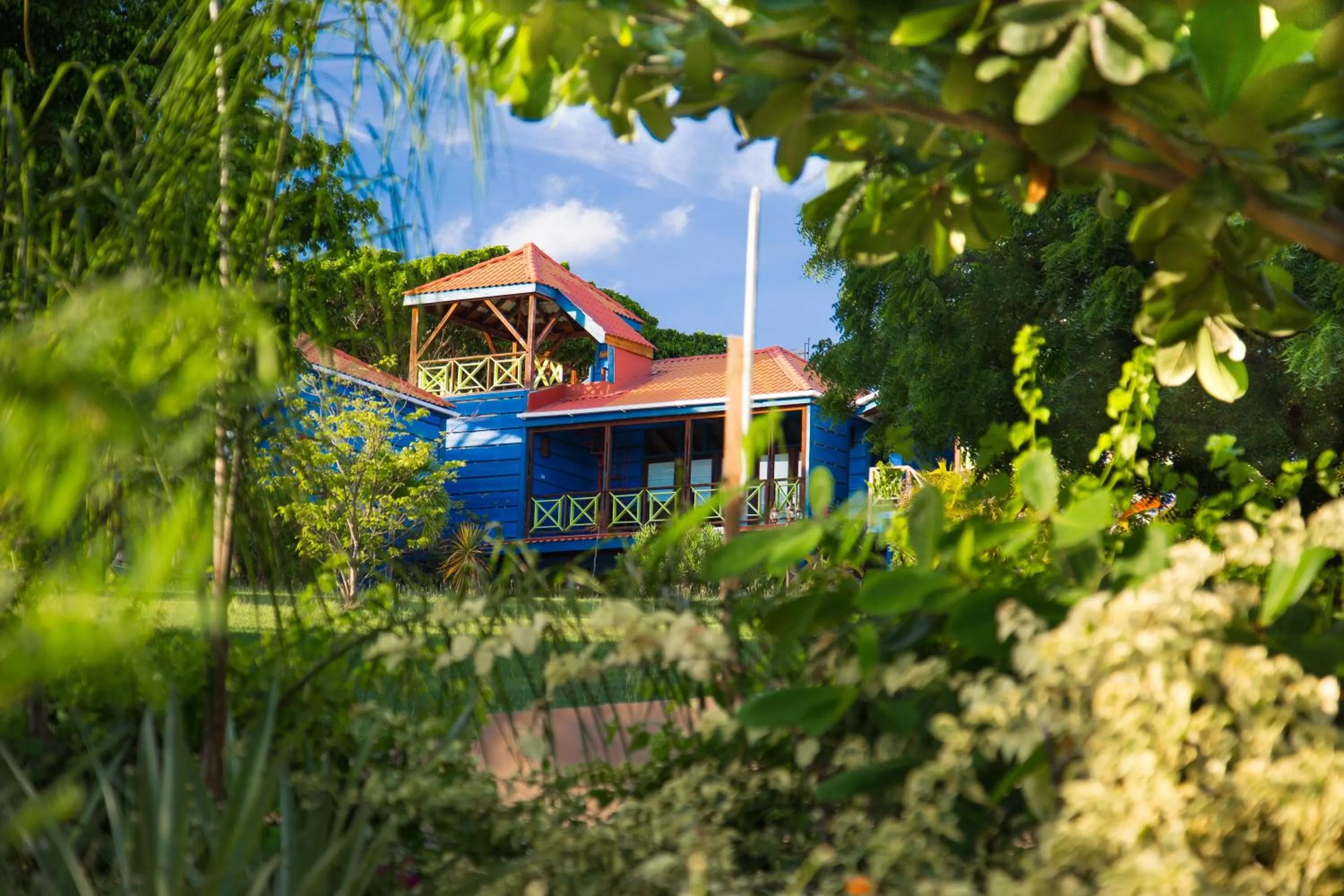 Facade/entrance in True Blue Bay Resort