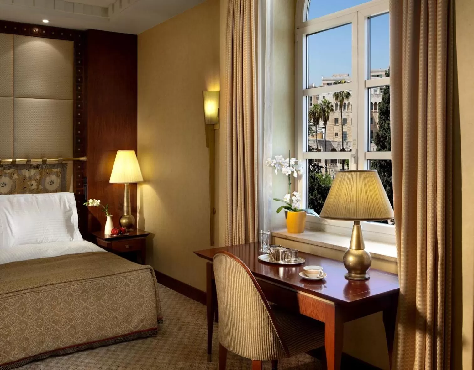 Bed in King David Hotel Jerusalem