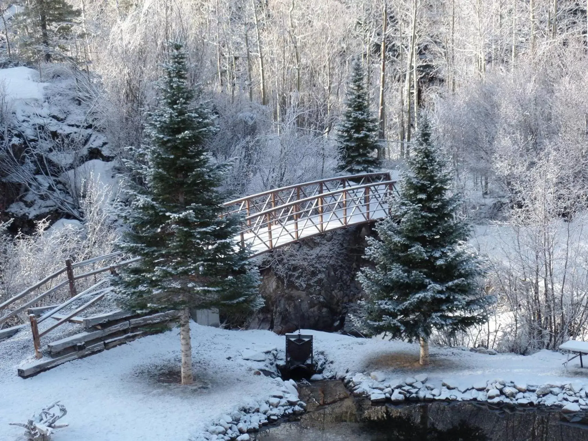 Property building, Winter in Monarch Mountain Lodge