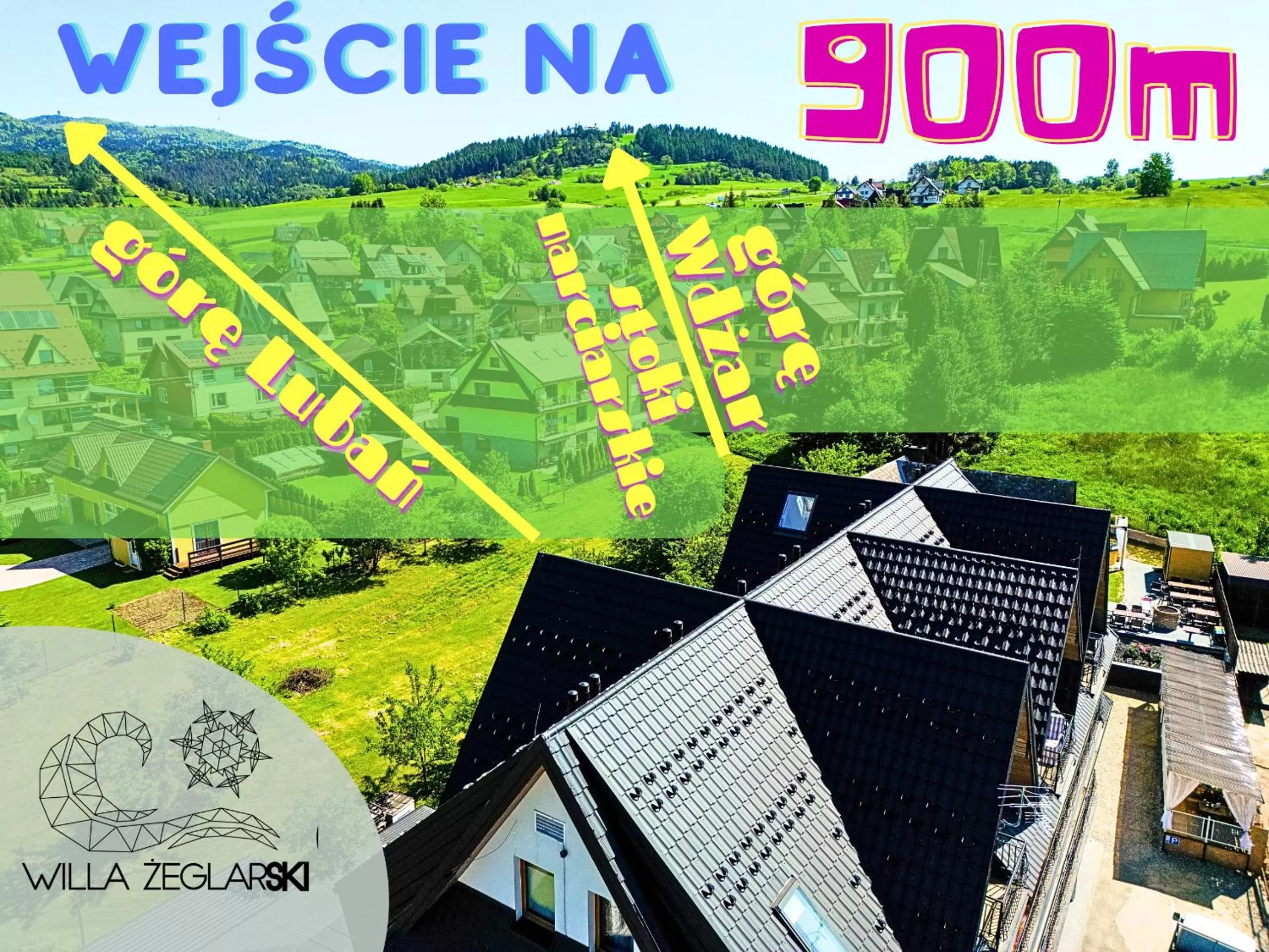 Mountain view in Willa ŻeglarSki