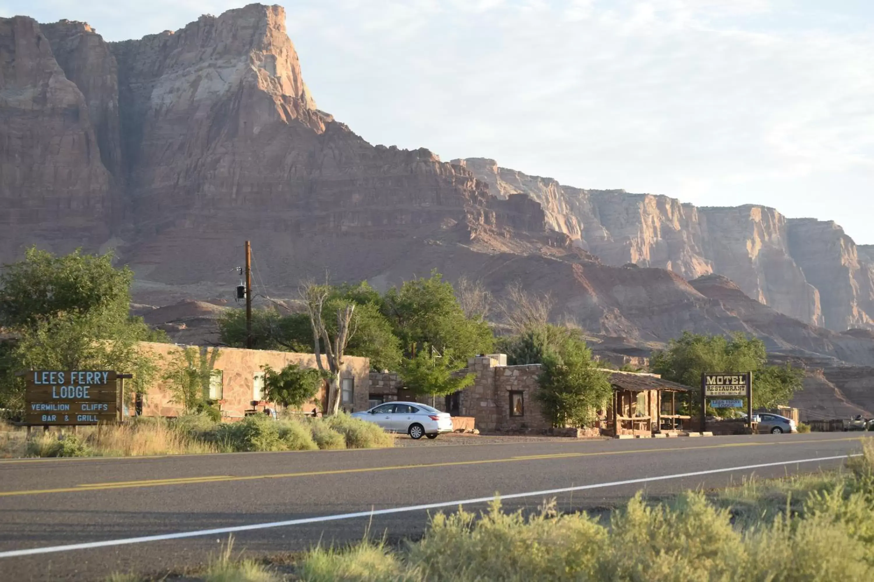 Facade/entrance, Mountain View in Lee's Ferry Lodge at Vermilion Cliffs