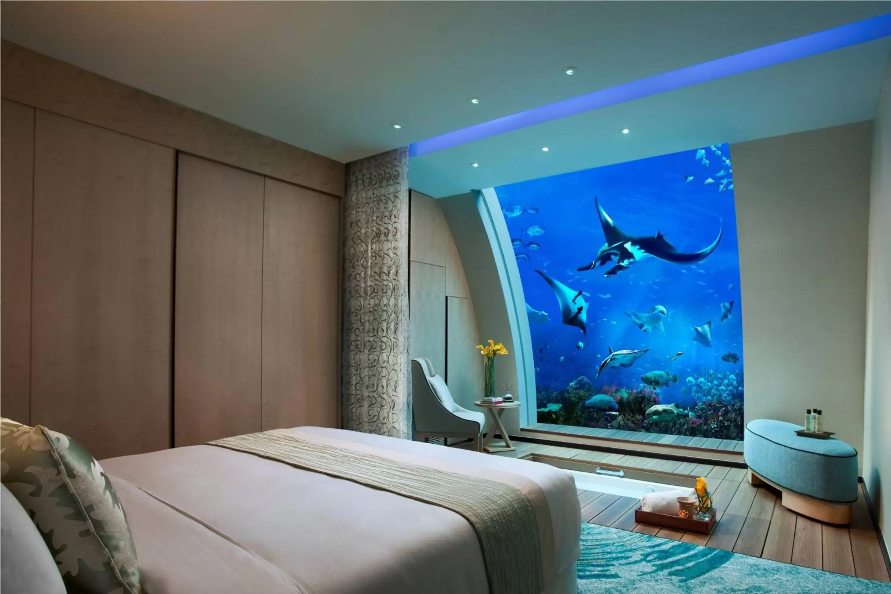 Bedroom, Bed in Resorts World Sentosa - Equarius Villas