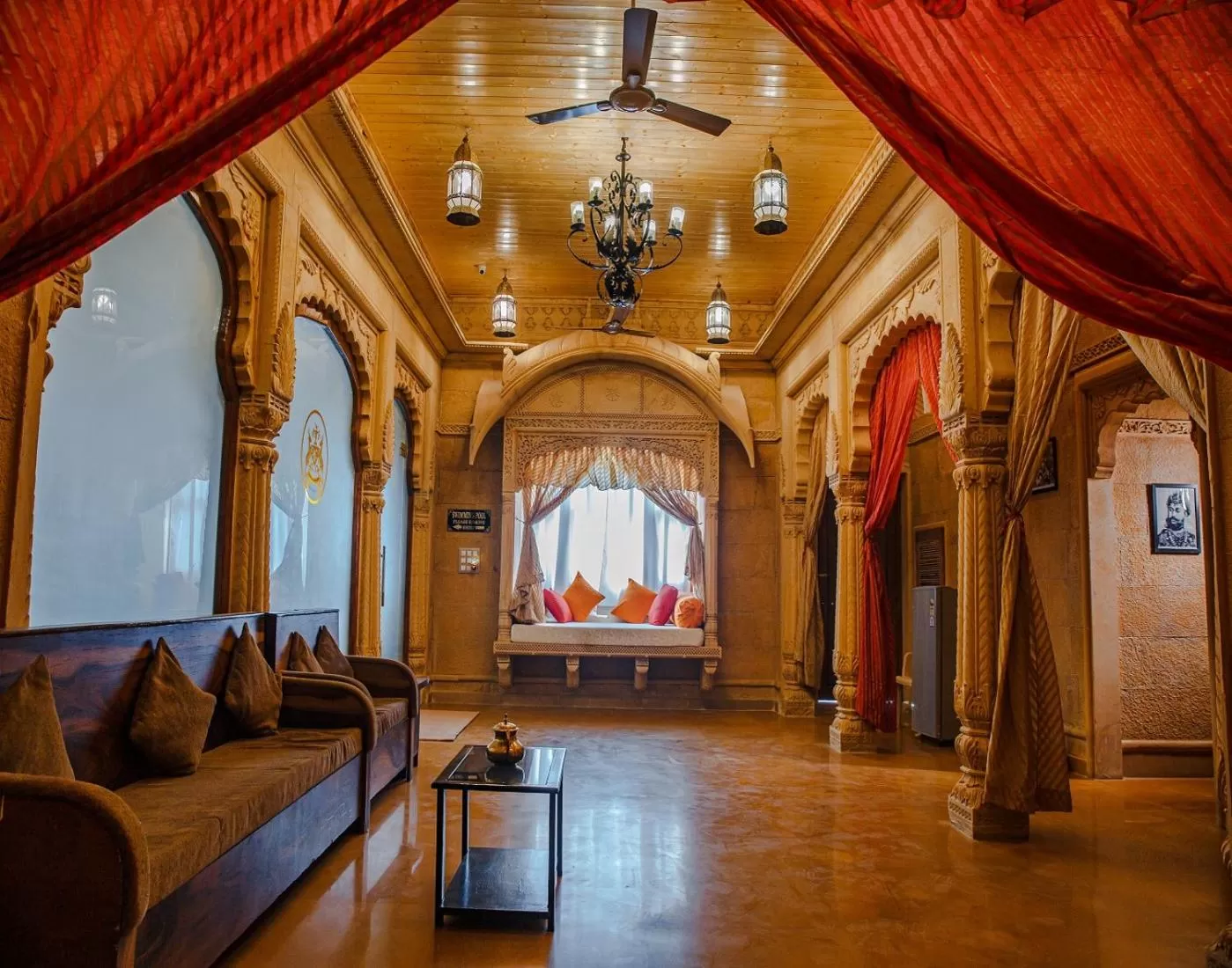 Lobby or reception in Hotel Lal Garh Fort And Palace