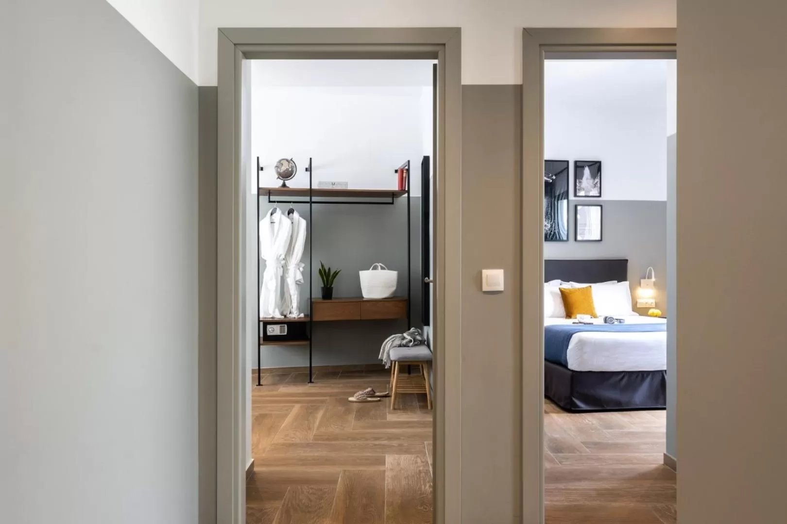 Decorative detail, Bed in Play Theatrou Athens a member of Brown Hotels