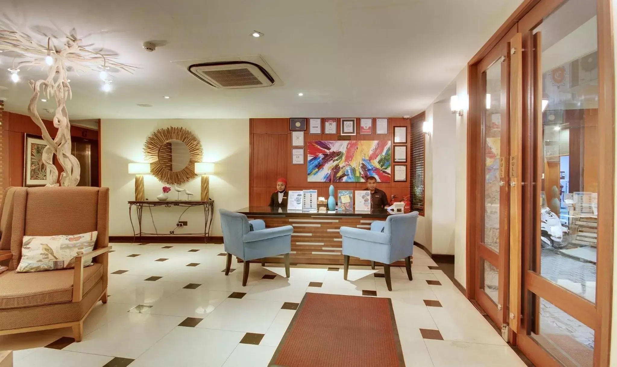 Lobby or reception in The Somerset Hotel