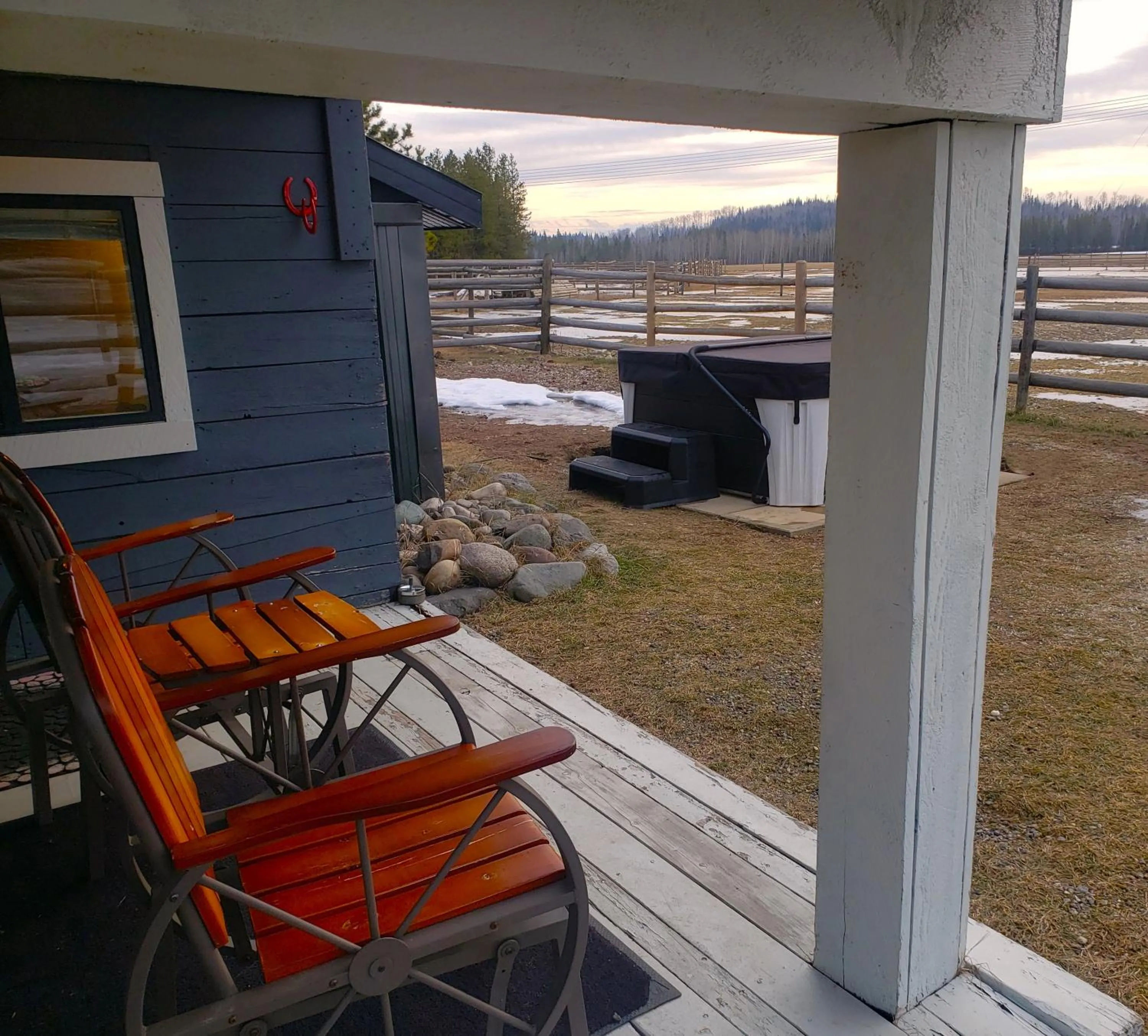 Patio in Woodhouse Cottages And Ranch