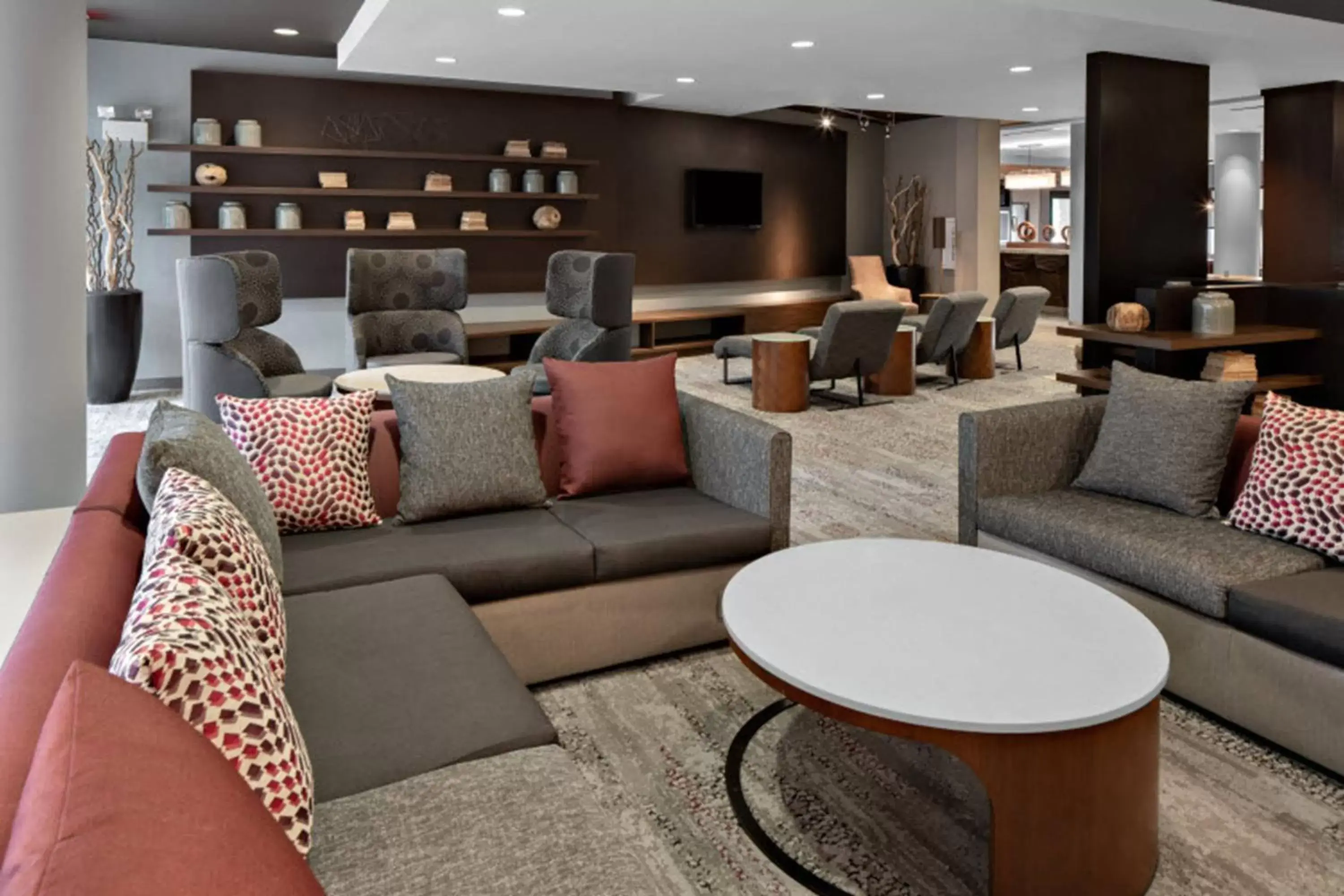 Lobby or reception, Lounge/Bar in Courtyard by Marriott Raleigh North/Triangle Town Center