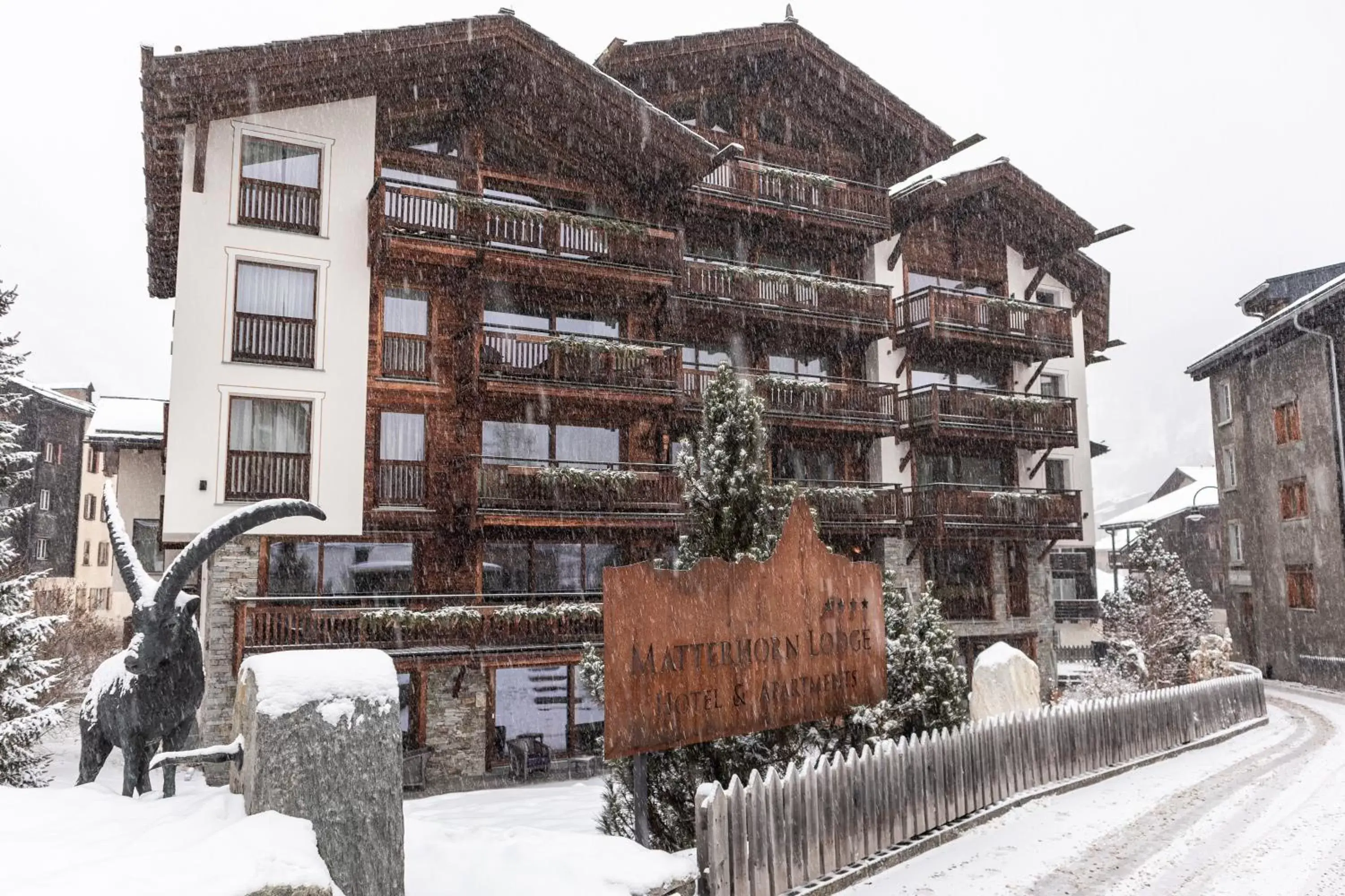 Property building, Winter in Matterhorn Lodge Boutique Hotel & Apartments