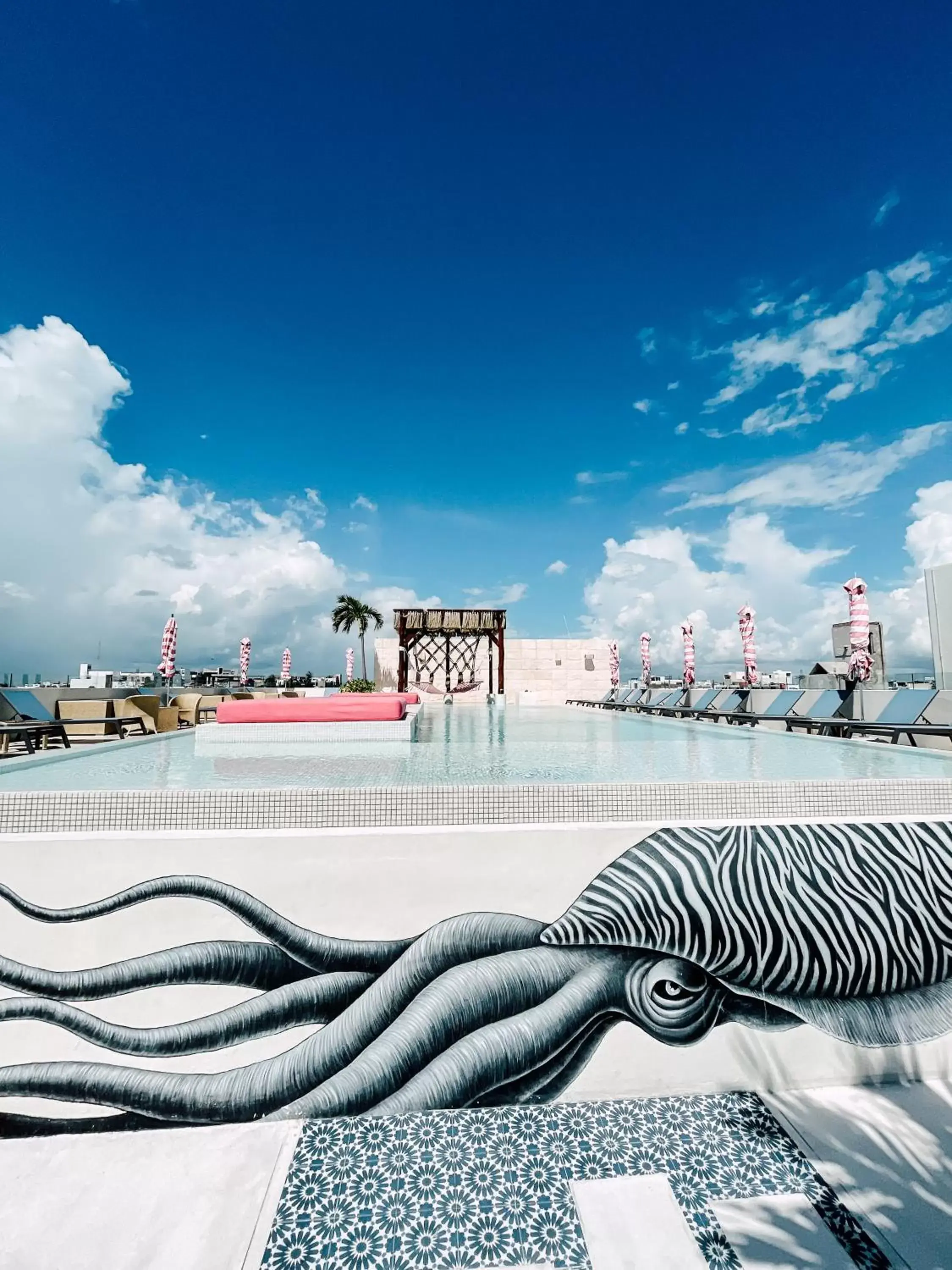 Swimming pool, Winter in The Palm at Playa