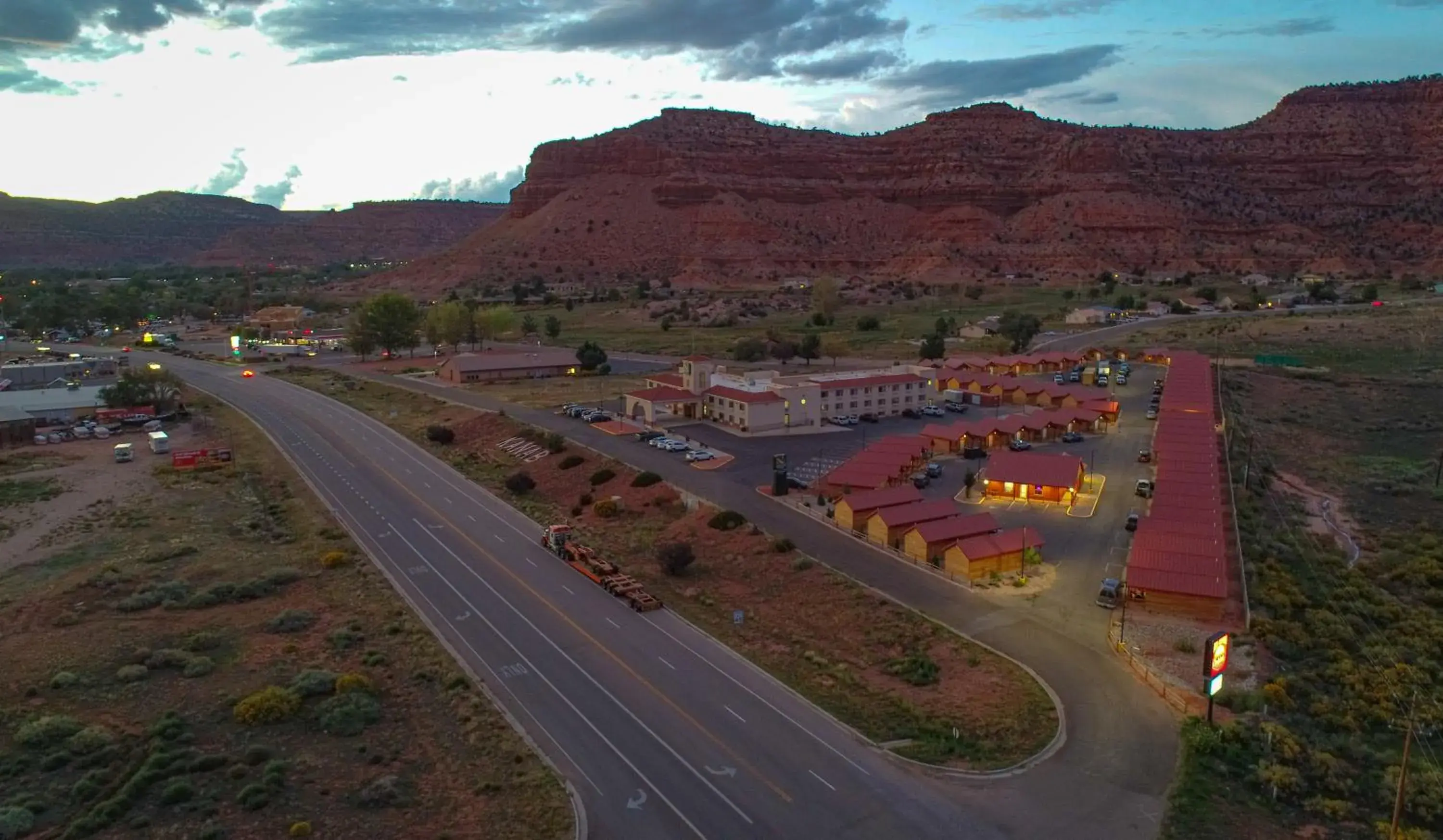 Bird's-eye View in Red Canyon Cabins
