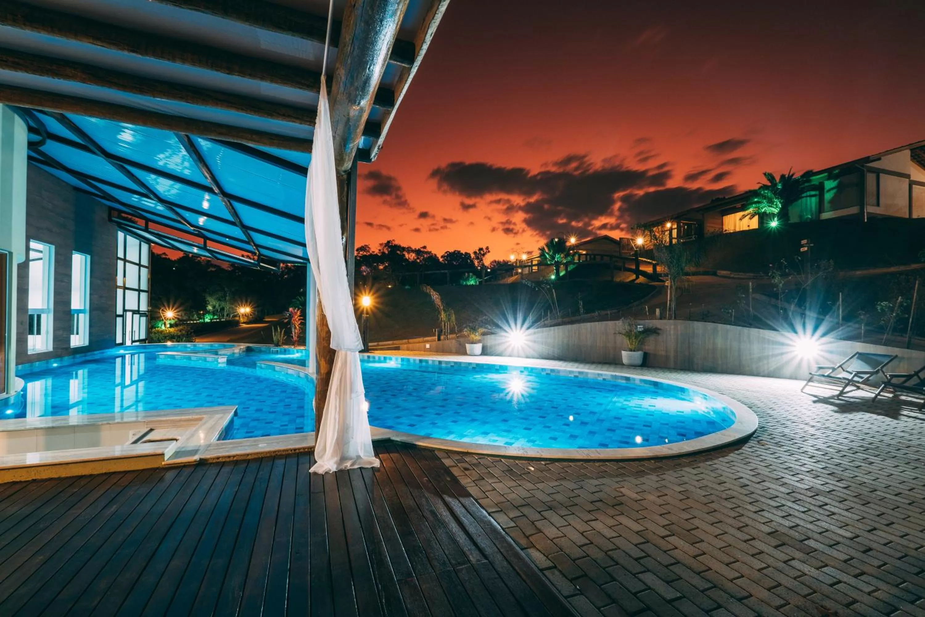 Swimming pool in Pousada Trem Chic