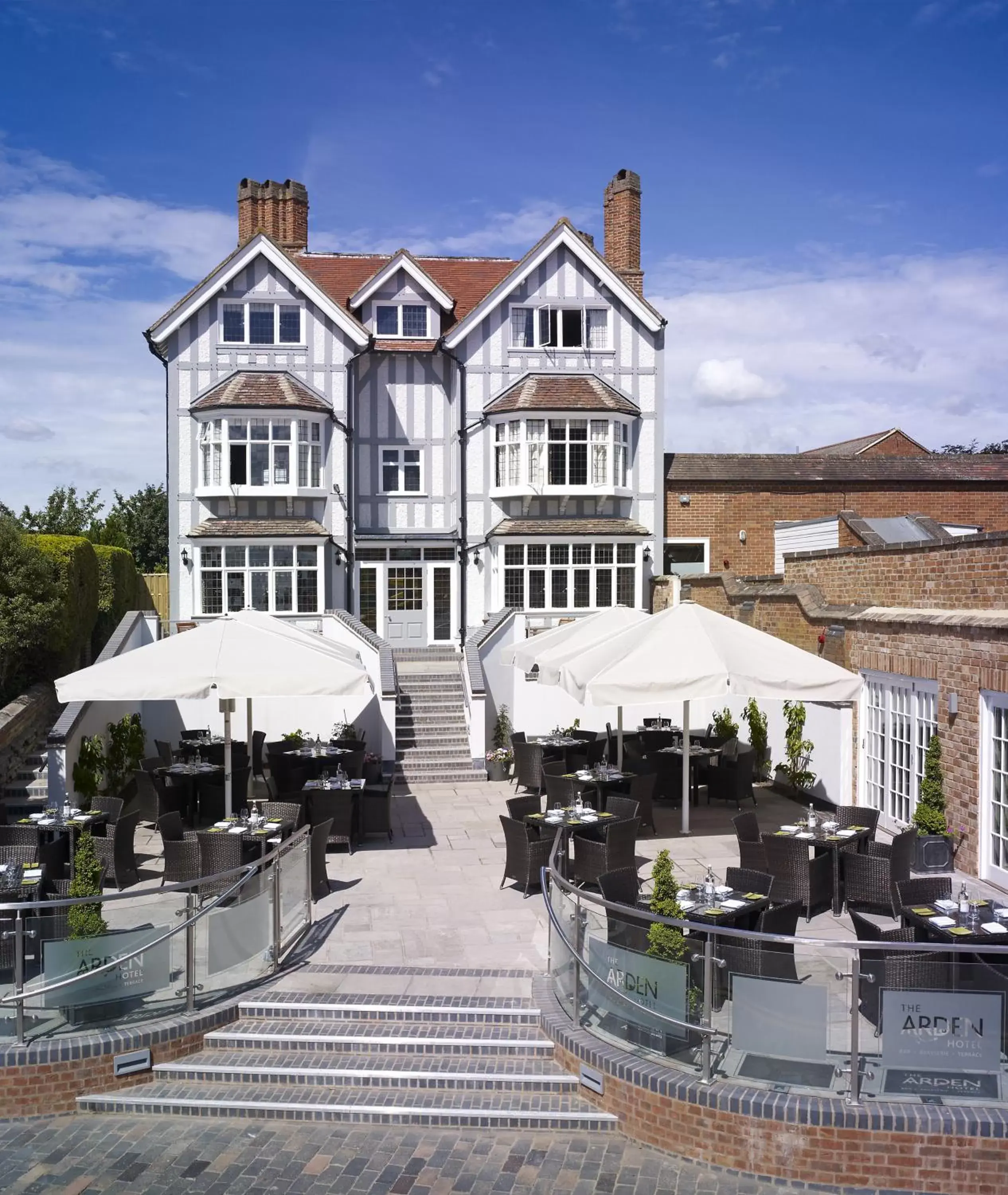 Patio, Property Building in The Arden Hotel Stratford - Eden Hotel Collection