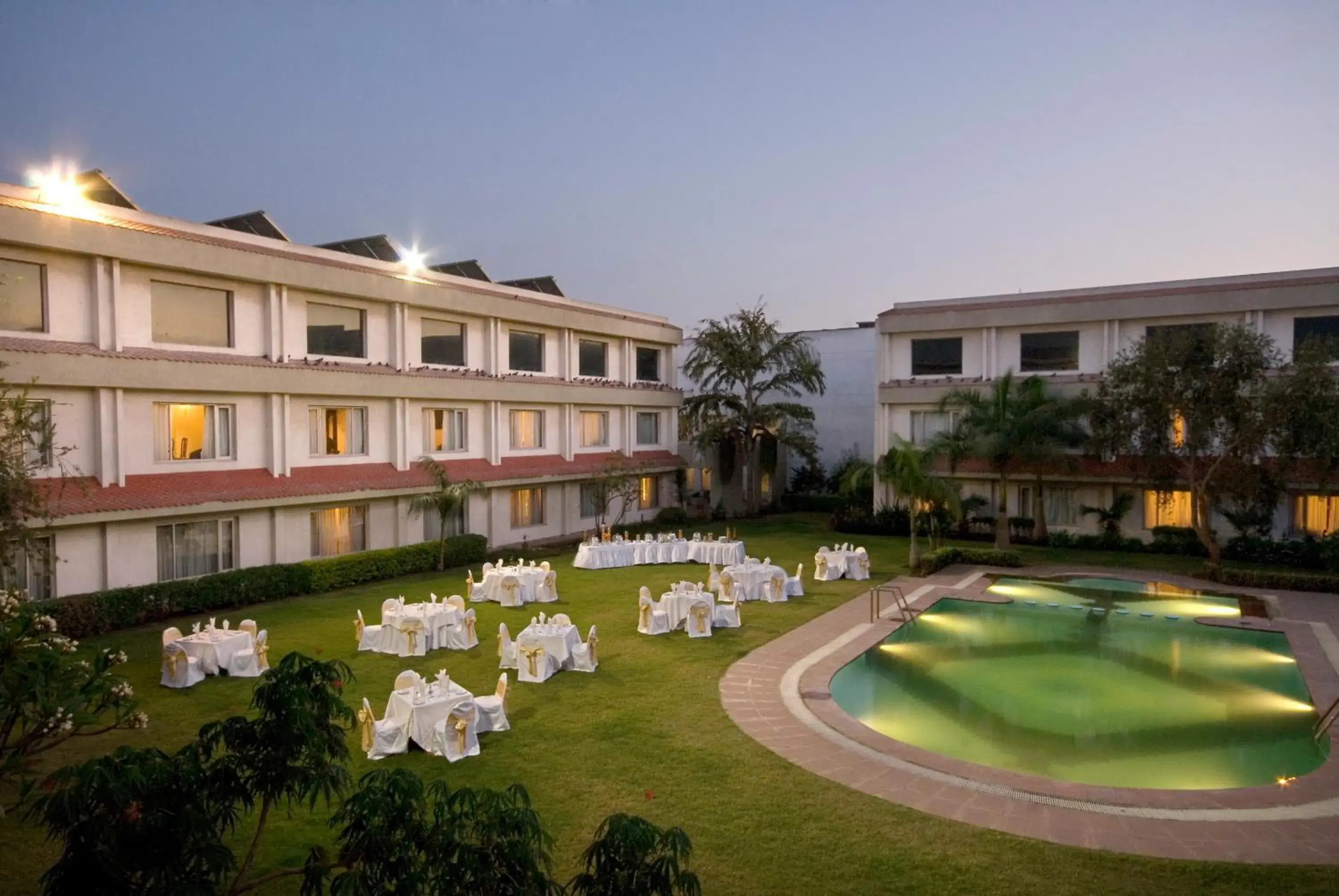 Pool view, Property Building in Hotel Express Residency-Jamnagar