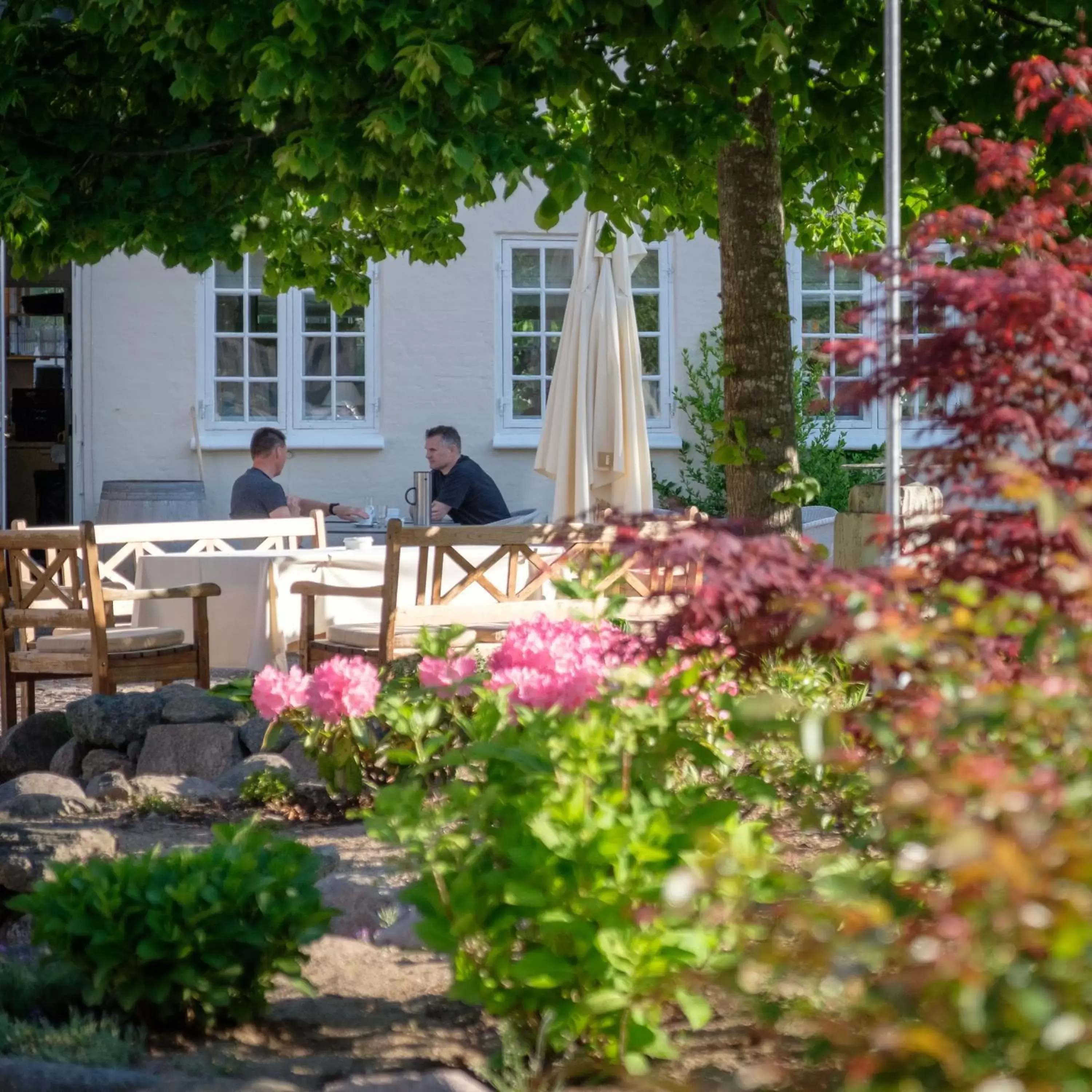 Balcony/Terrace in Hotel Knudsens Gaard