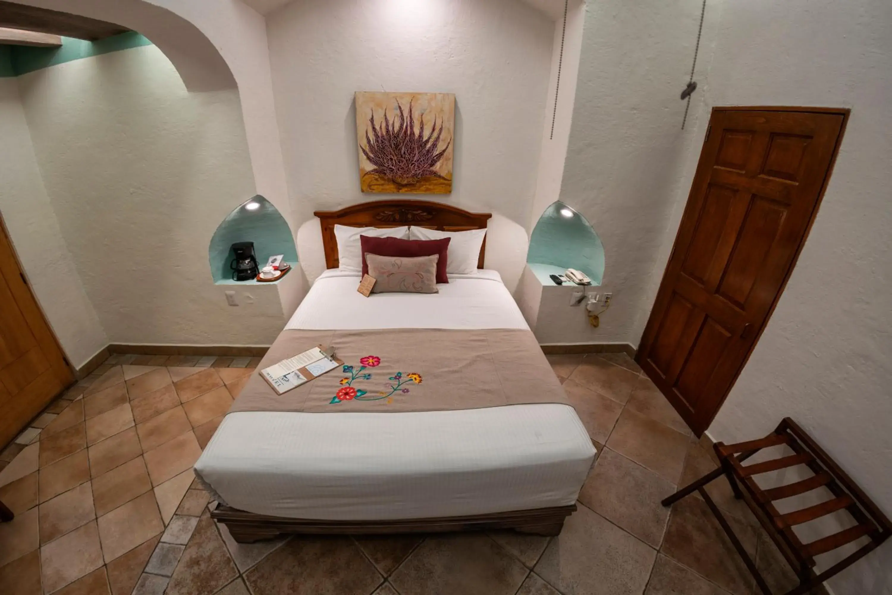 Bird's eye view, Bed in Casa De Sierra Azul