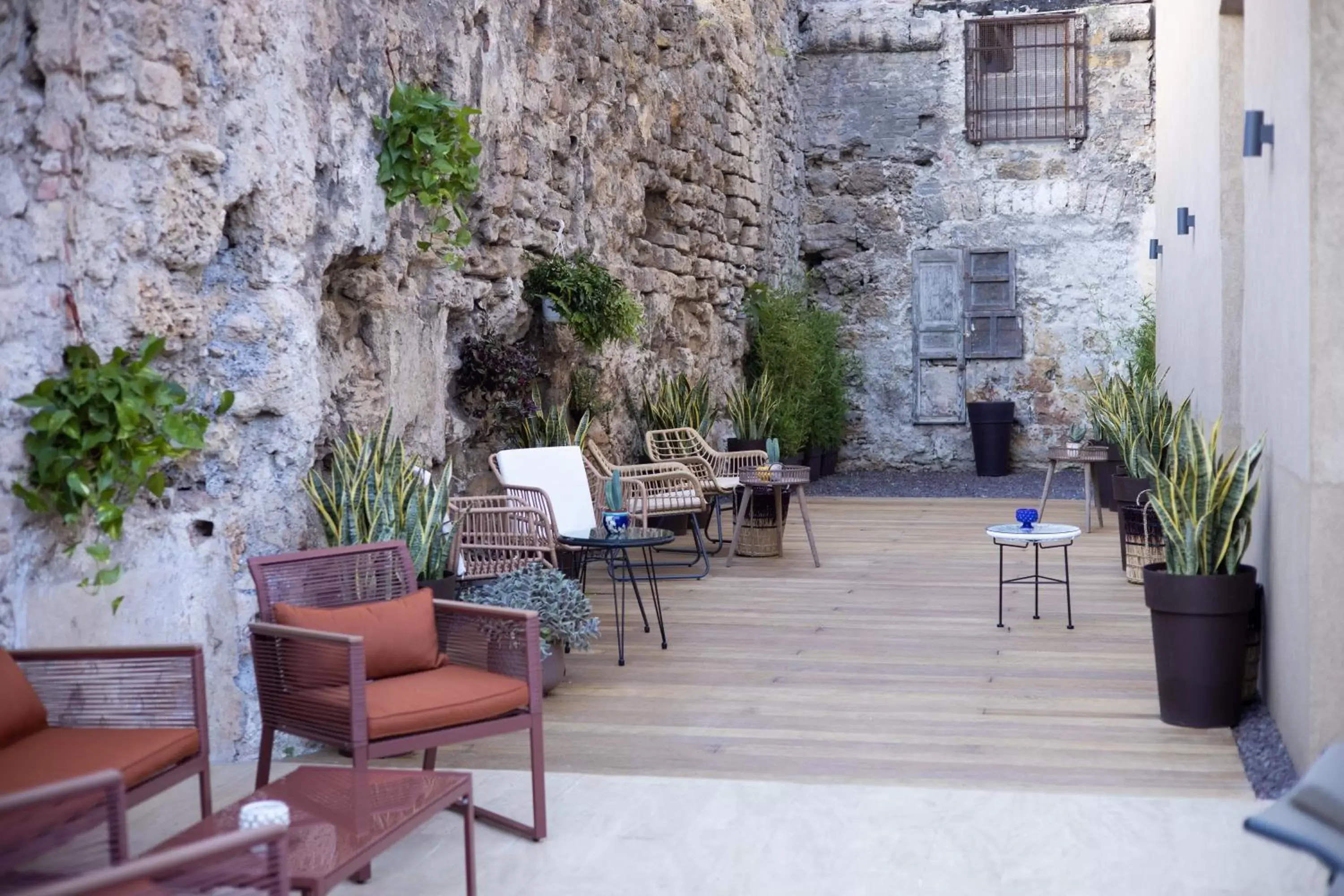 Patio in Bastione Spasimo Boutique Hotel