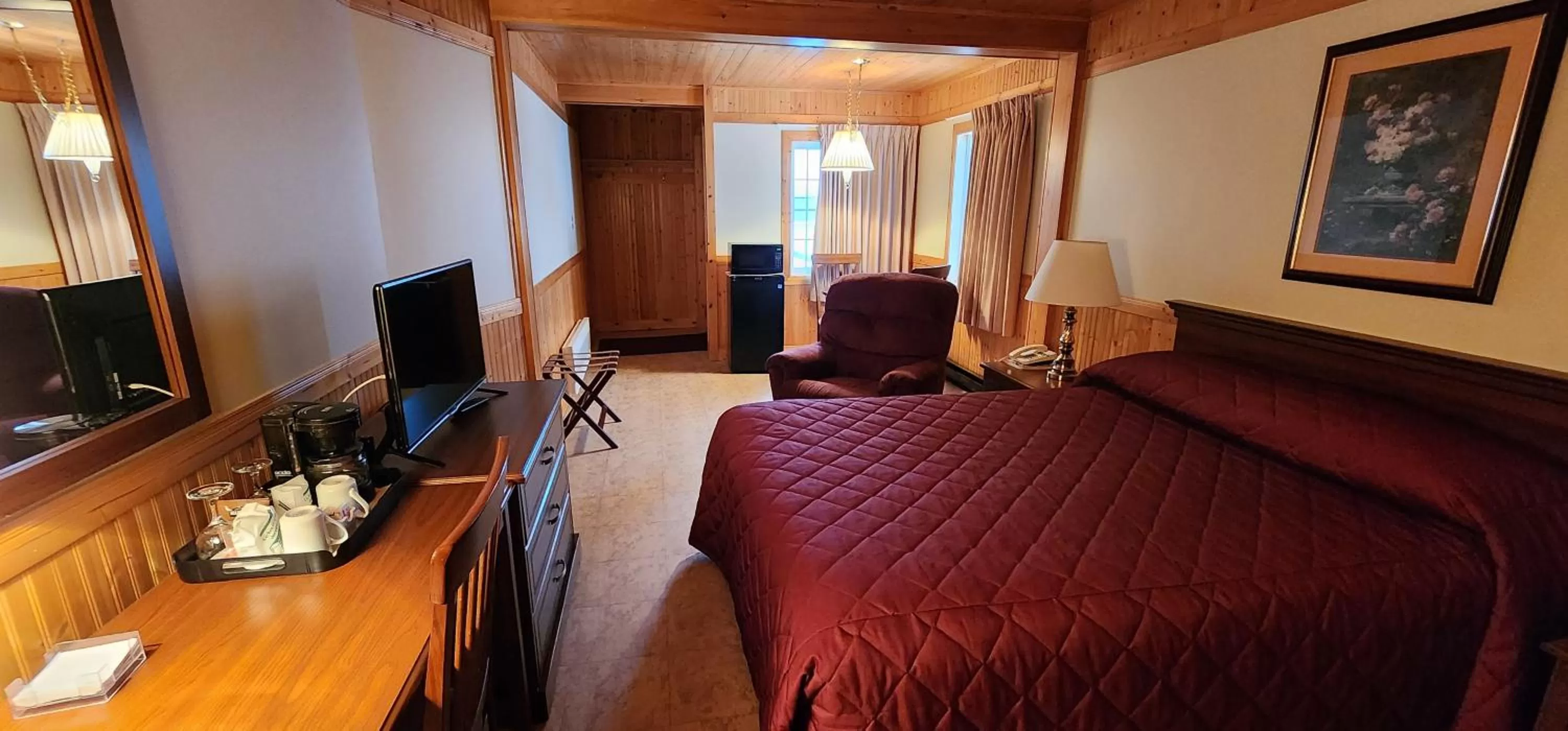 Bed in Auberge Motel 4 Saisons