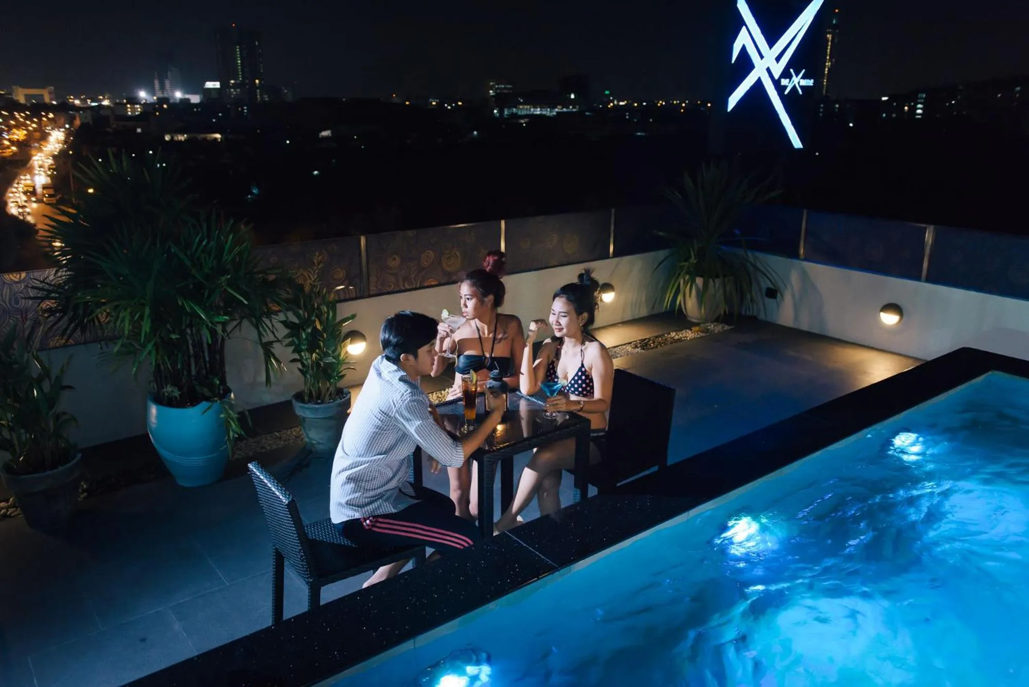 Swimming pool in The Xtreme Suites