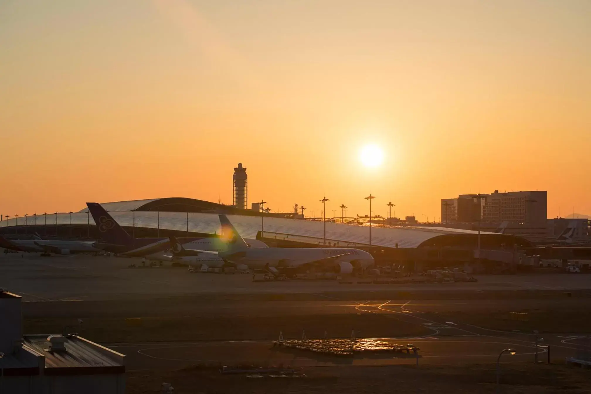 Neighbourhood, Sunrise/Sunset in Hotel Nikko Kansai Airport - 3 mins walk to the airport