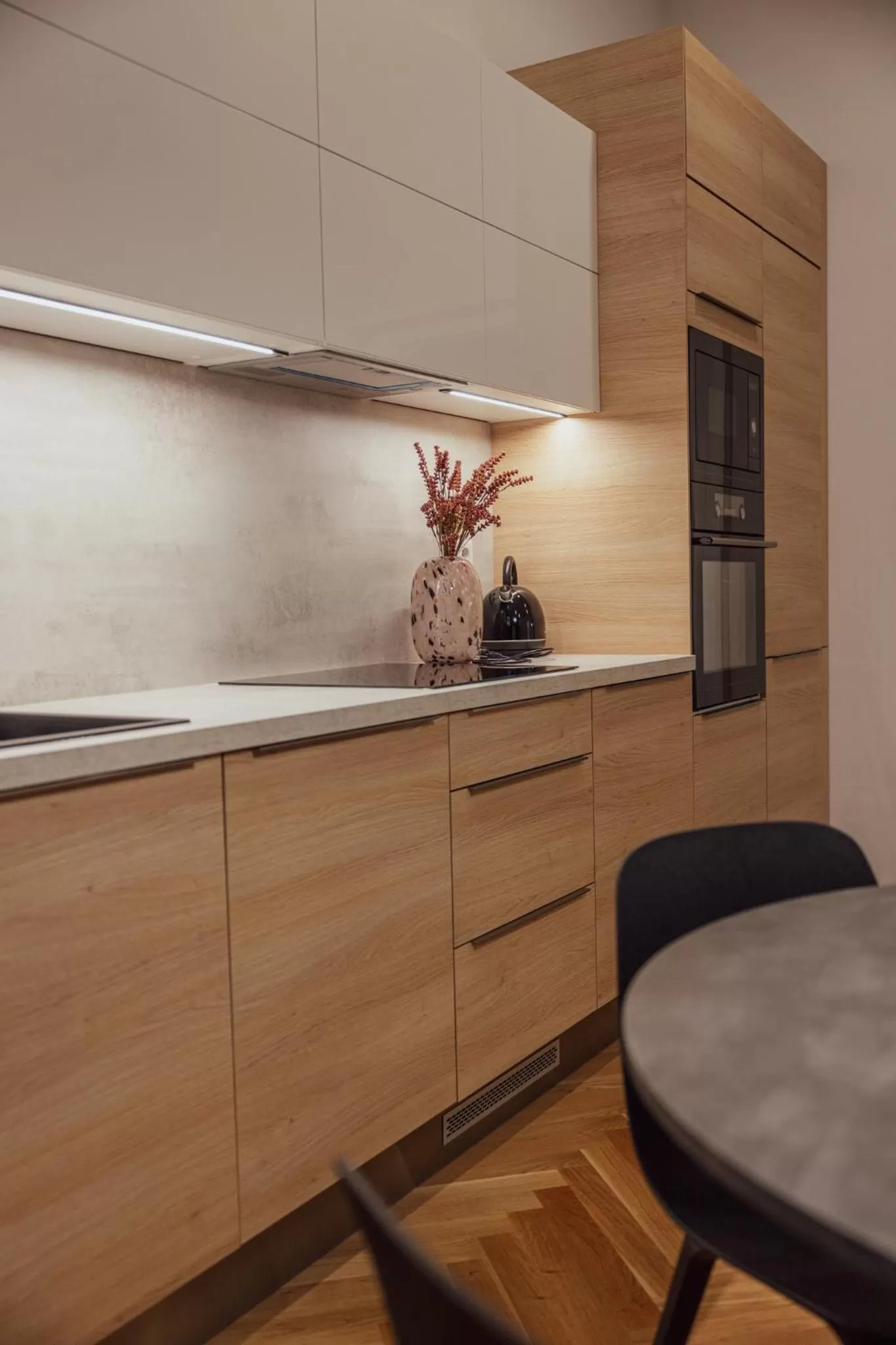 Kitchen or kitchenette in Apartmány Marienhof