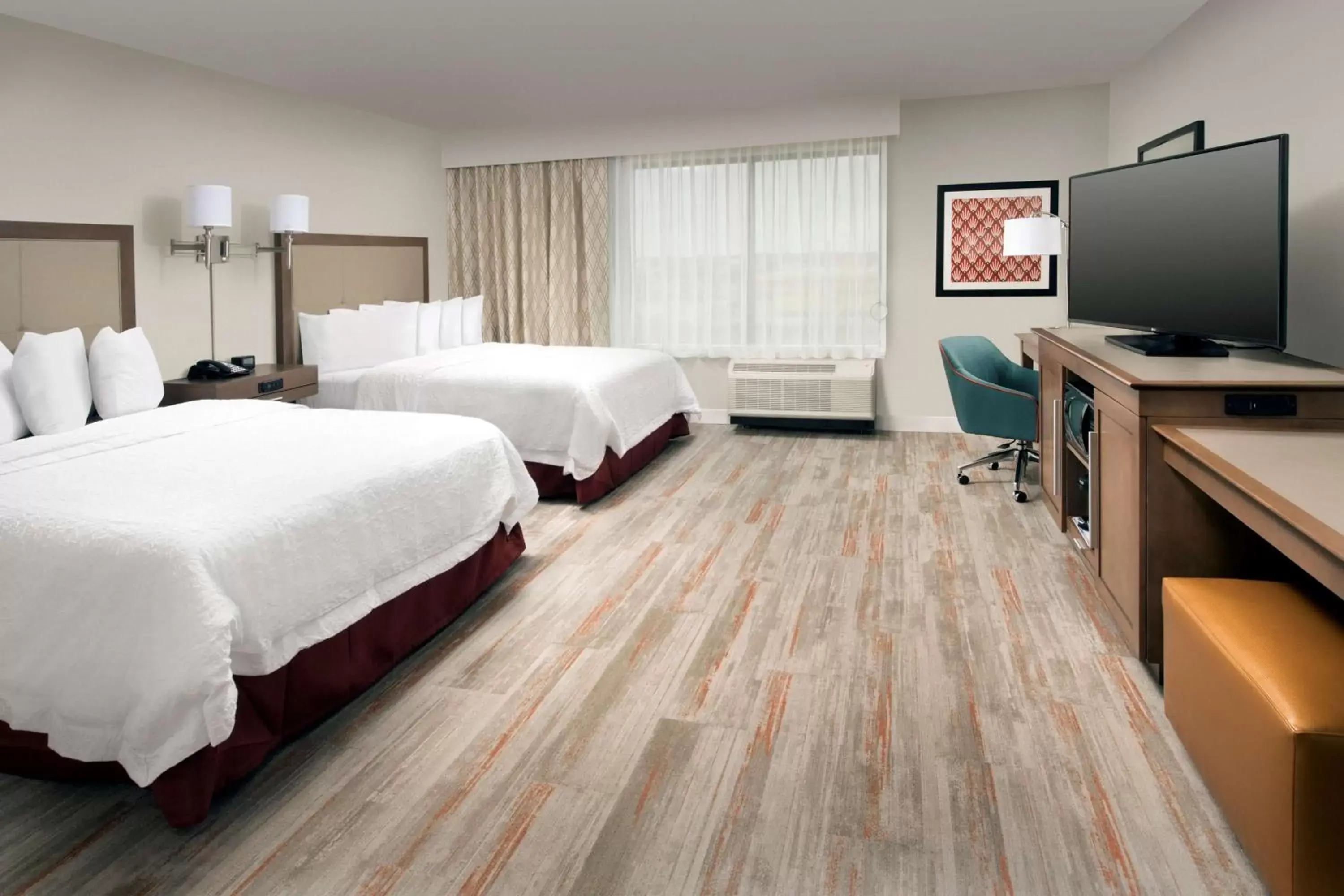 Queen Room with Two Queen Beds - Mobility and Hearing Access/Non-Smoking in Hampton Inn & Suites San Antonio Lackland AFB SeaWorld Queen Room with Two Queen Beds - Mobility and Hearing Access/Non-Smoking in Hampton Inn & Suites San Antonio Lackland AFB SeaWorld