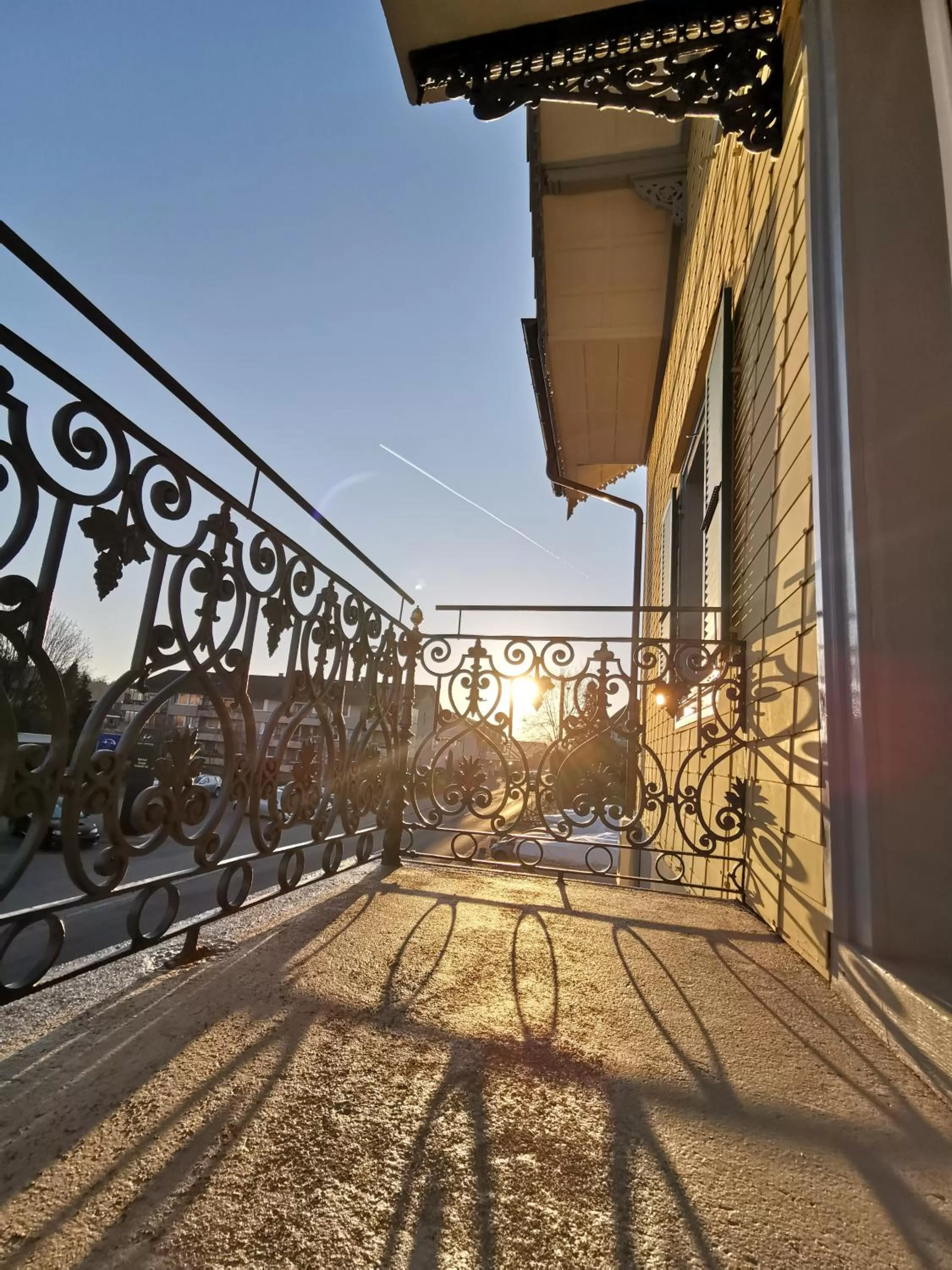 Balcony/Terrace in Boutique Hotel BS16 before Bern City Parking gratis