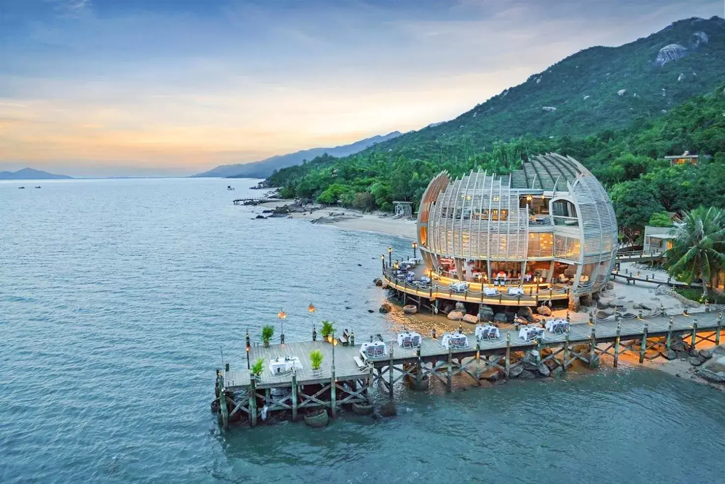 Property building, Bird's-eye View in An Lam Retreats Ninh Van Bay