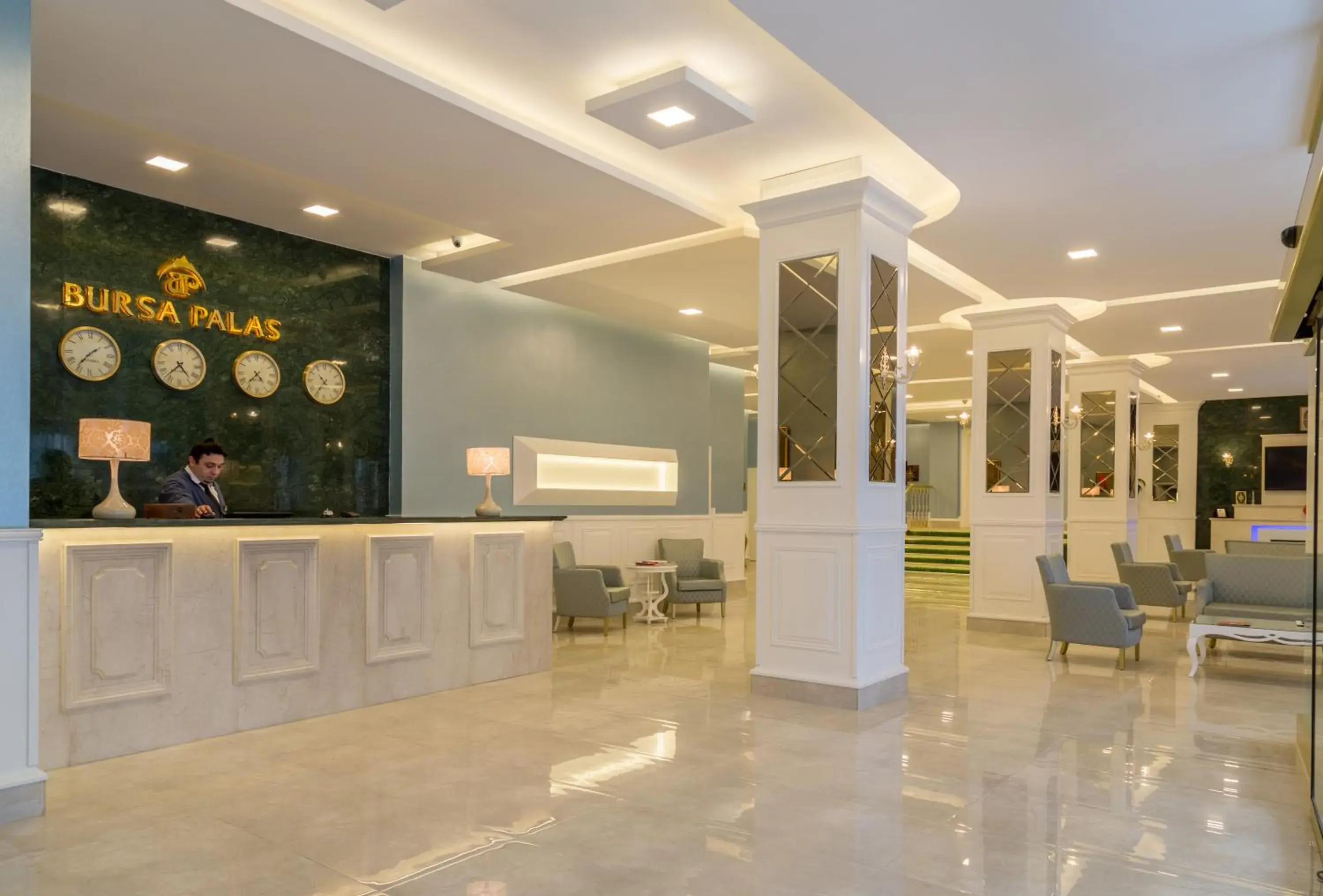 Lobby or reception, Lobby/Reception in Bursa Palas Hotel